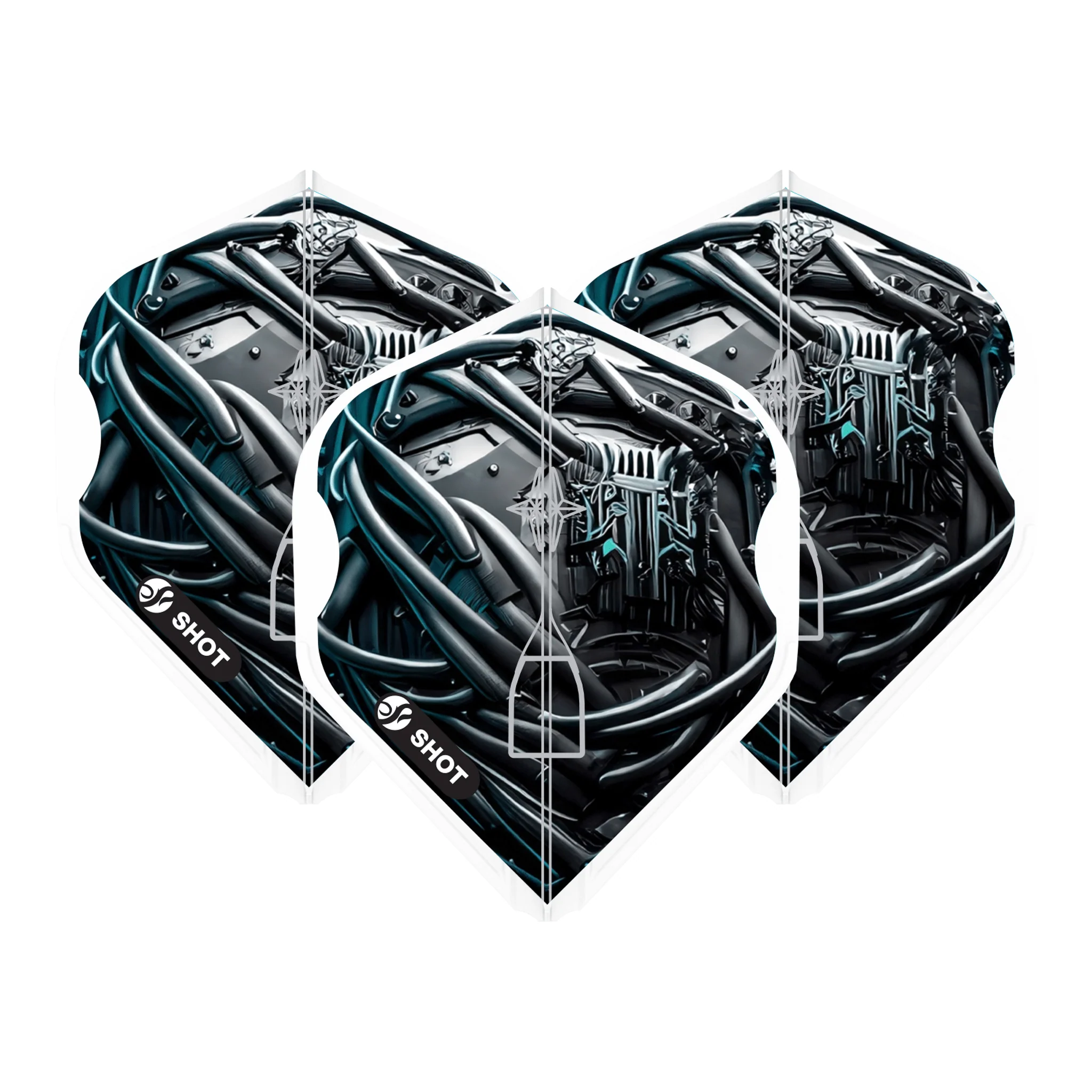 AI Cyberpunk - Moulded Dart Flights
