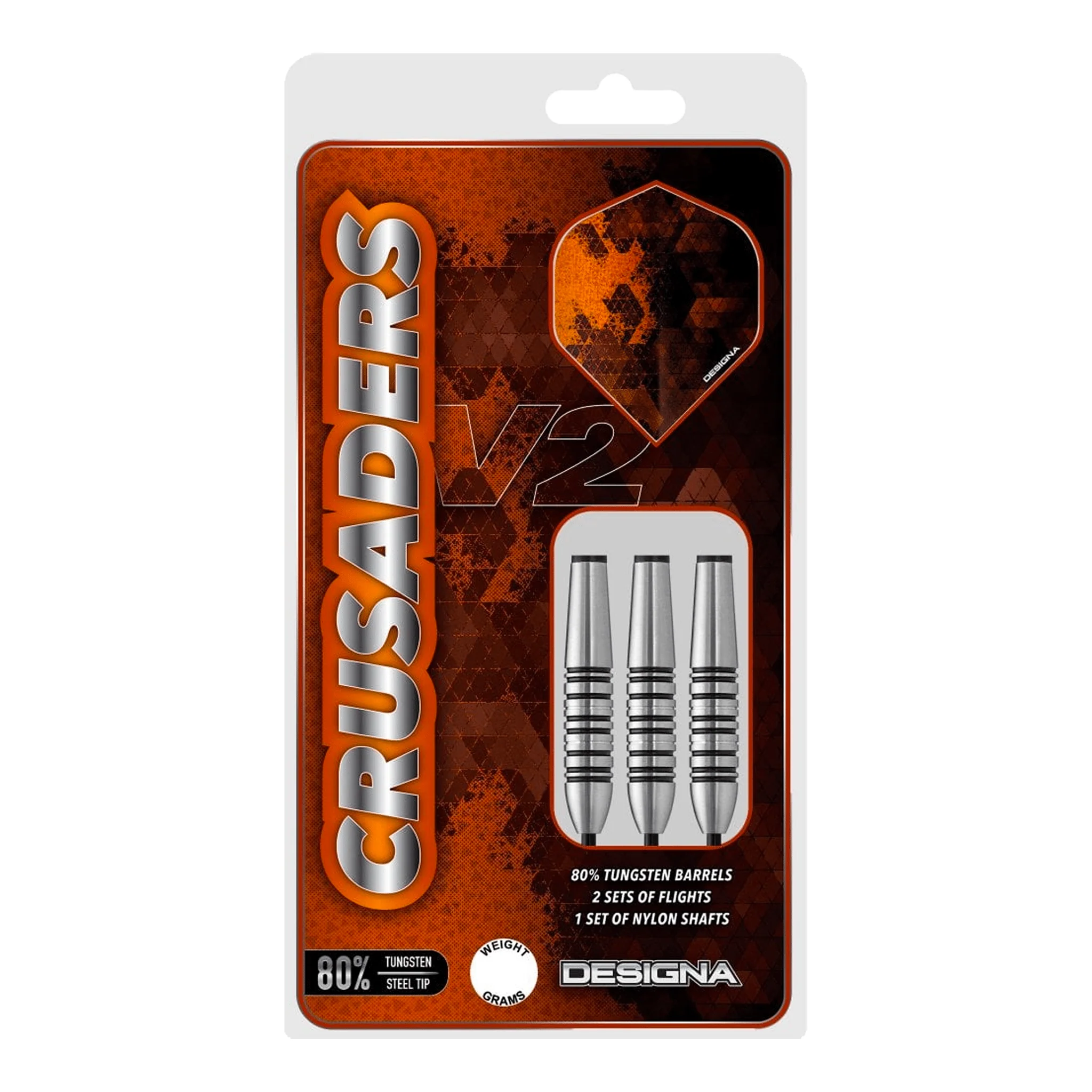 Crusader V2 M5 - 80% Tungsten Steel Tip Darts - Image 4