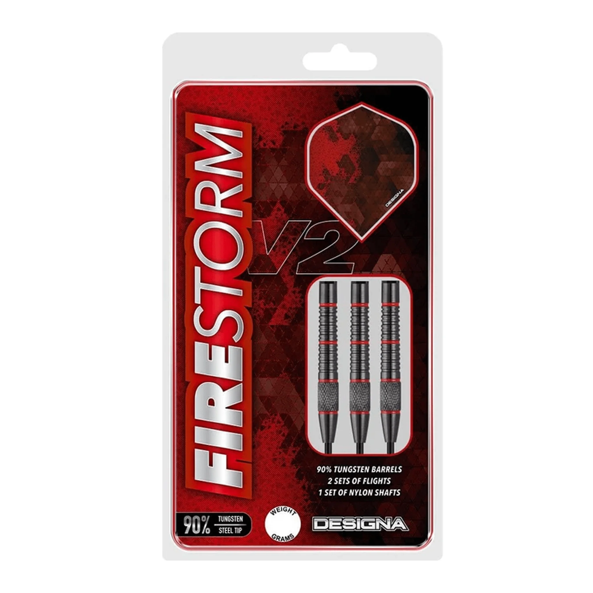 Firestorm V2 Knurled - 90% Tungsten Steel Tip Darts - Image 4
