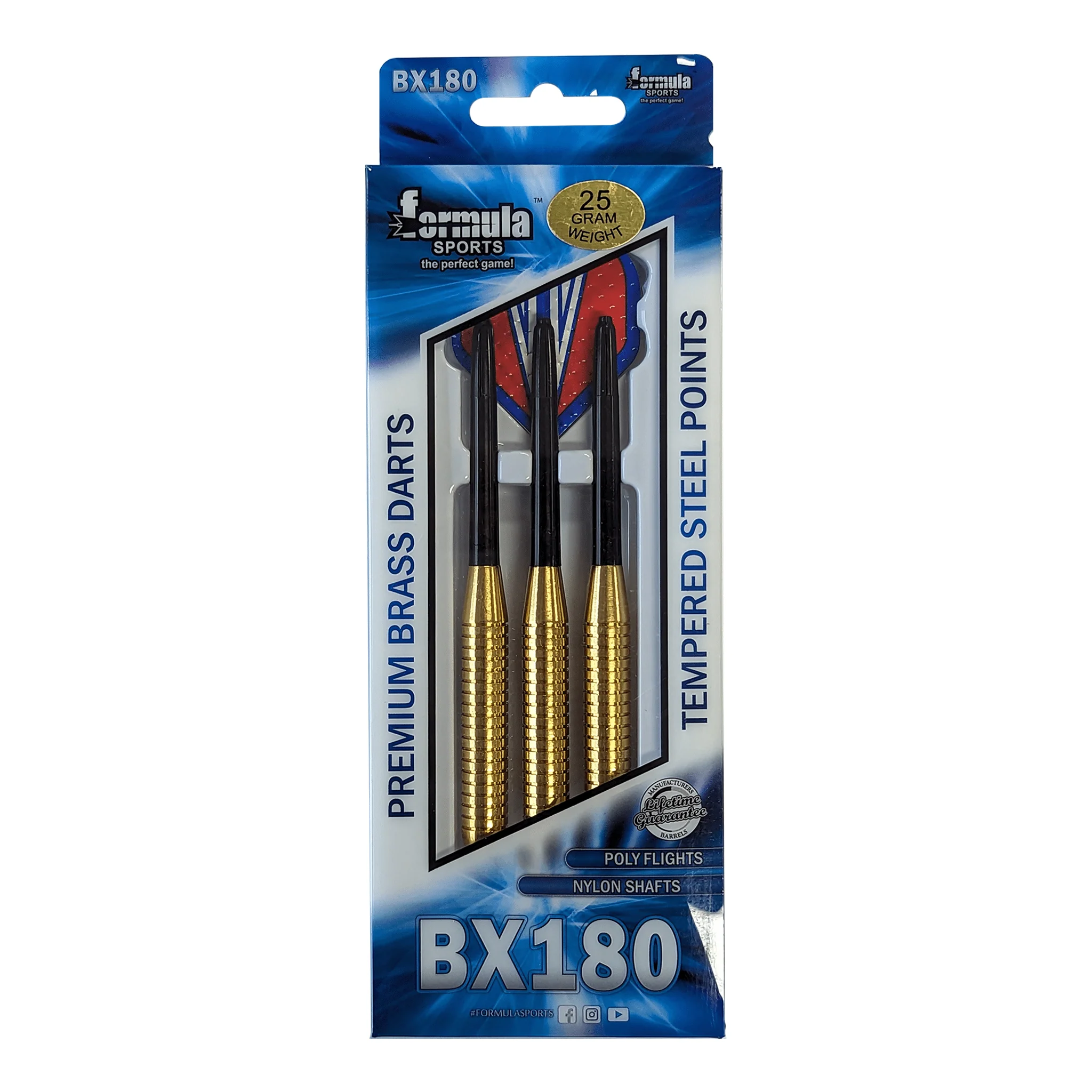BX180 - Brass Barrel Steel Tip Darts - Image 8