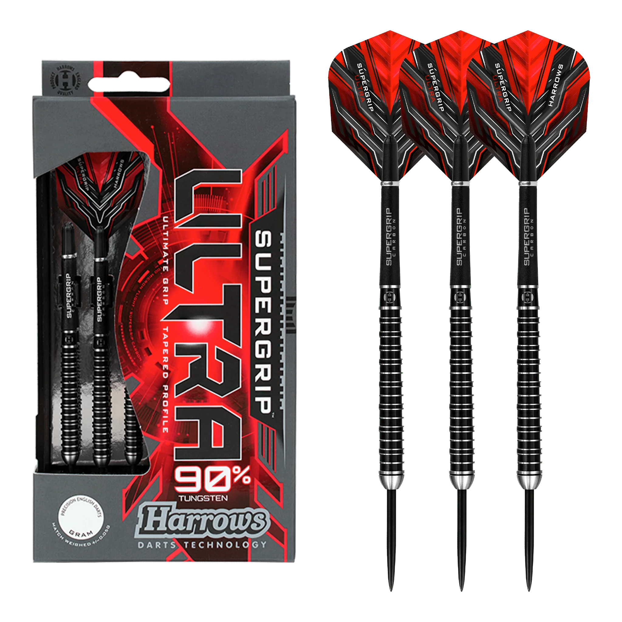 Supergrip Ultra - 90% Tungsten Steel Tip Darts