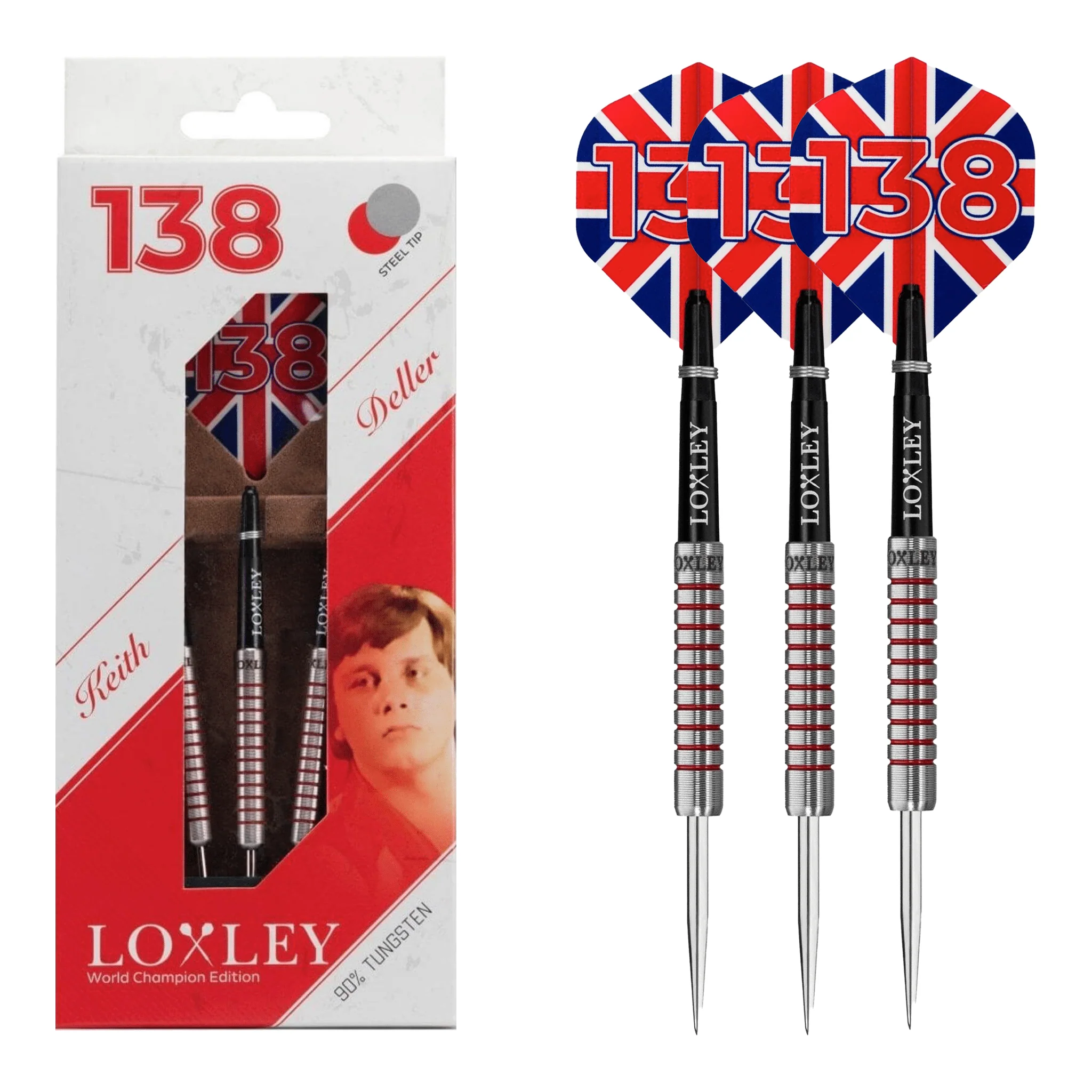 Keith Deller - 90% Tungsten Steel Tip Darts