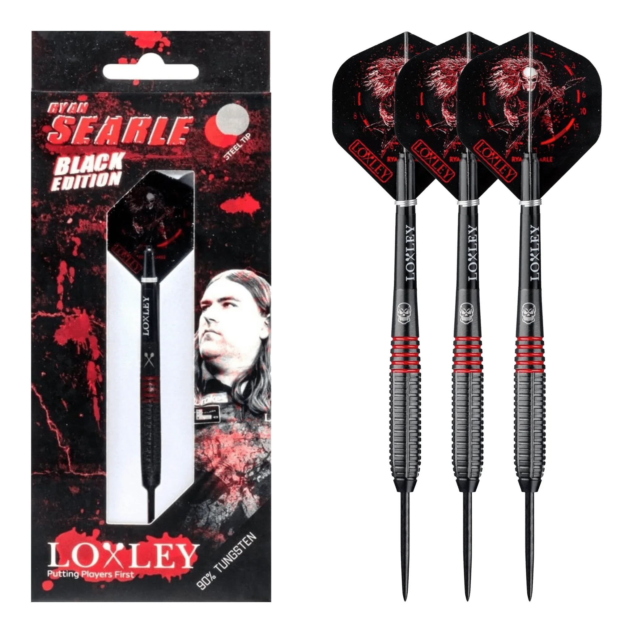 Ryan Searle Black Edition - 90% Tungsten Steel Tip Darts
