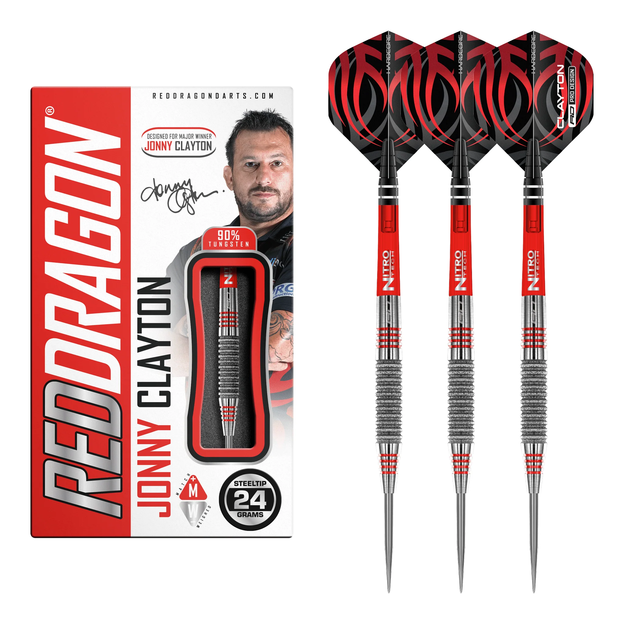 Jonny Clayton Element - 90% Tungsten Steel Tip Darts