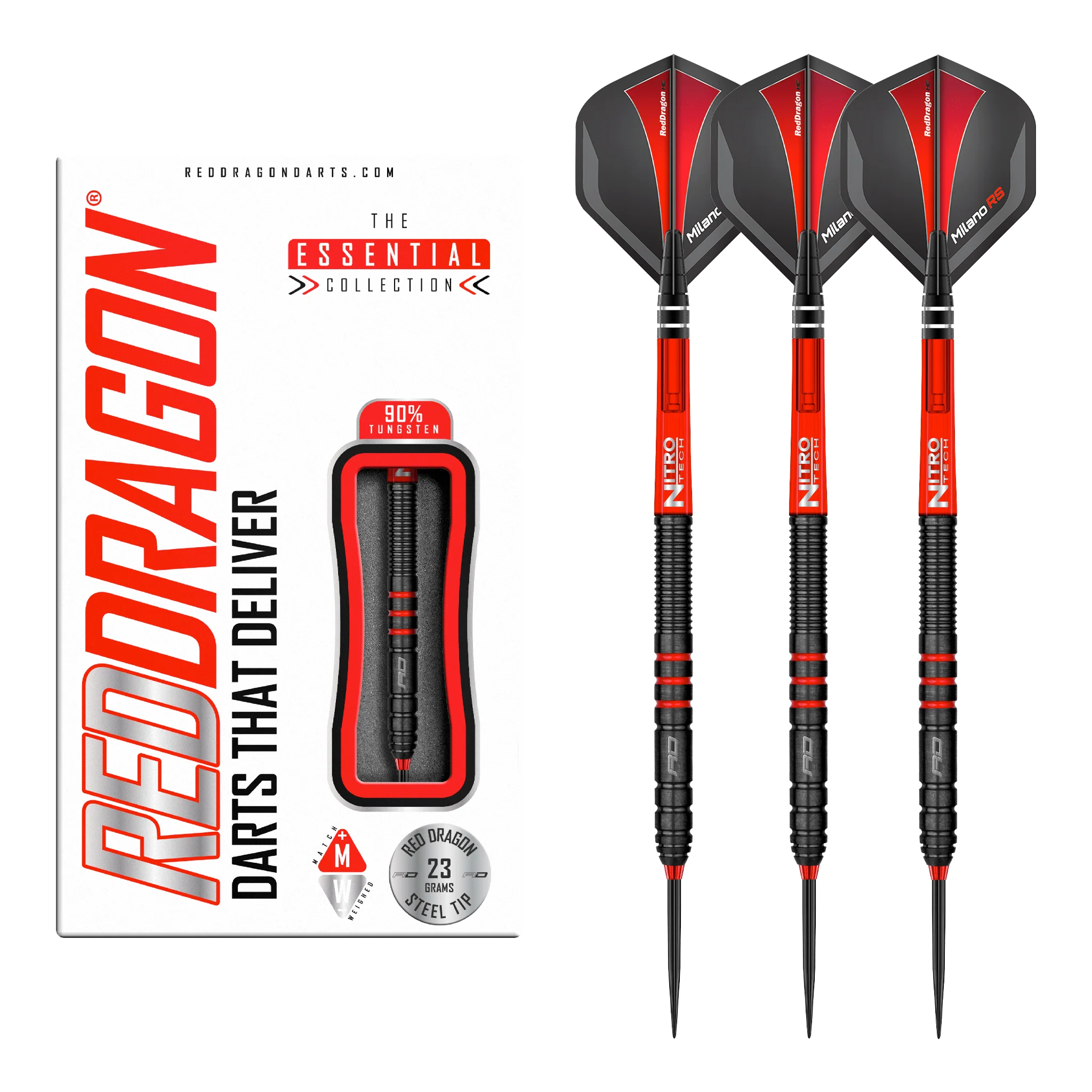 Milano RS 3 - 90% Tungsten Steel Tip Darts