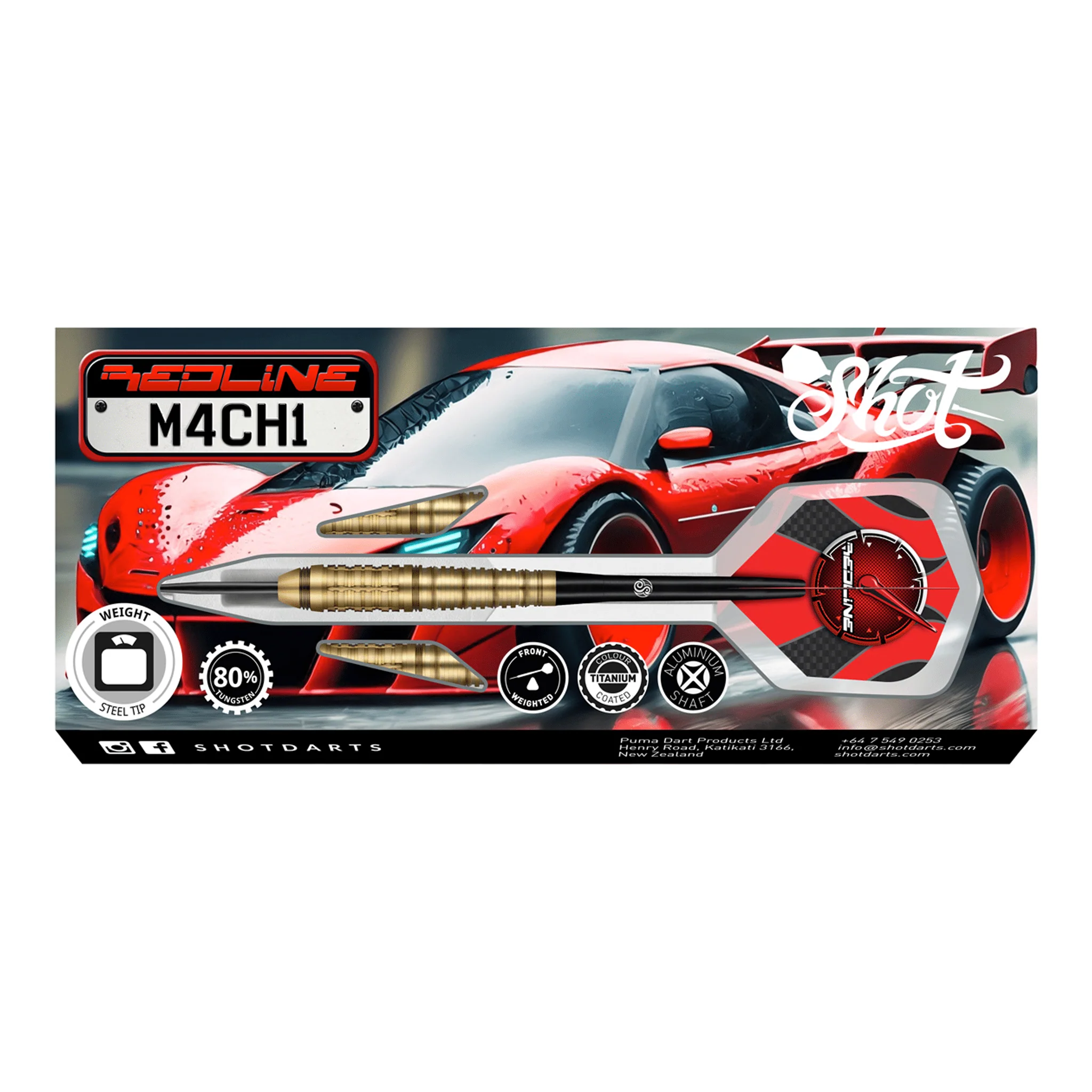 Redline M4CH1 - 80% Tungsten Steel Tip Darts - Image 4
