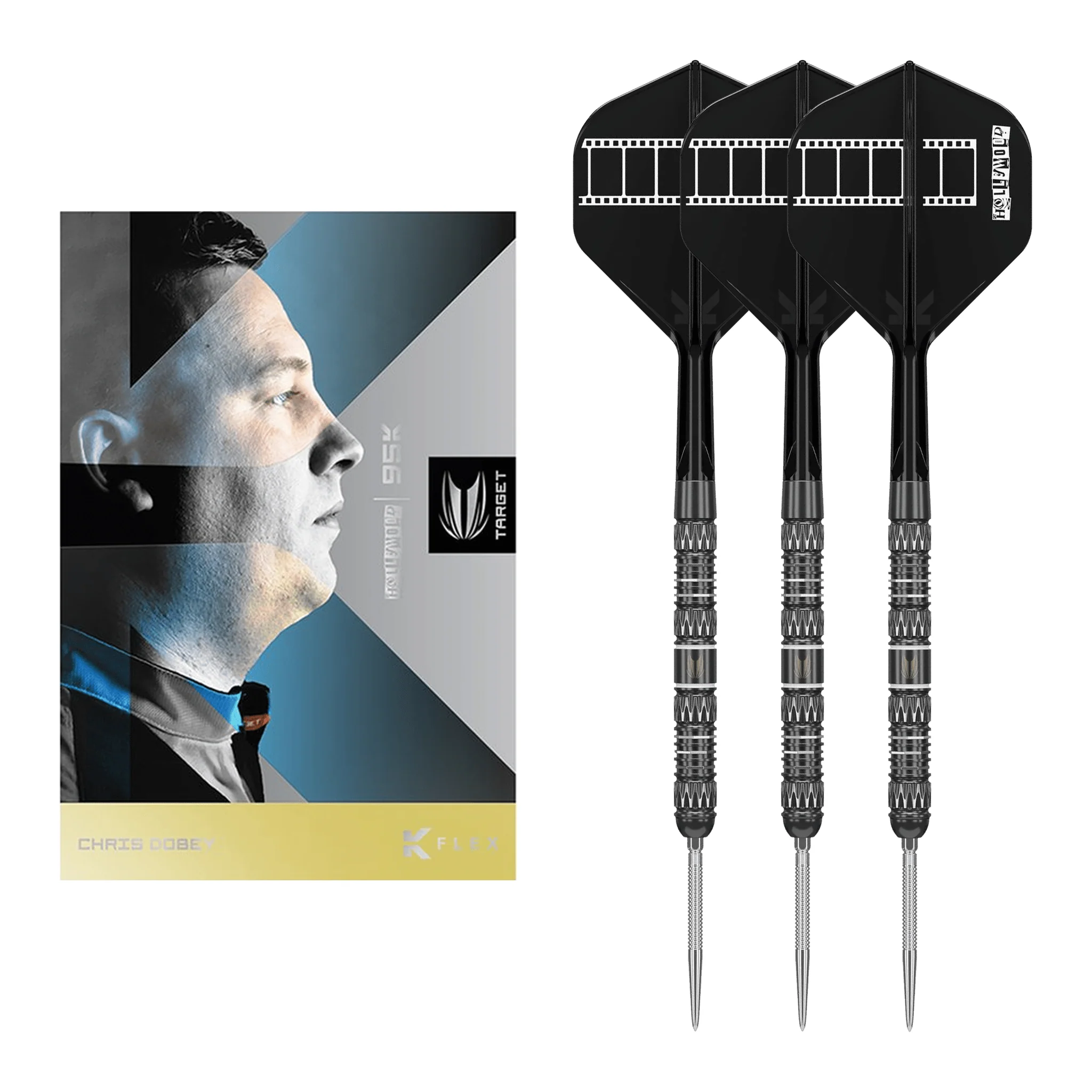 Chris Dobey 95K Swiss Point - 95% Tungsten Steel Tip Darts