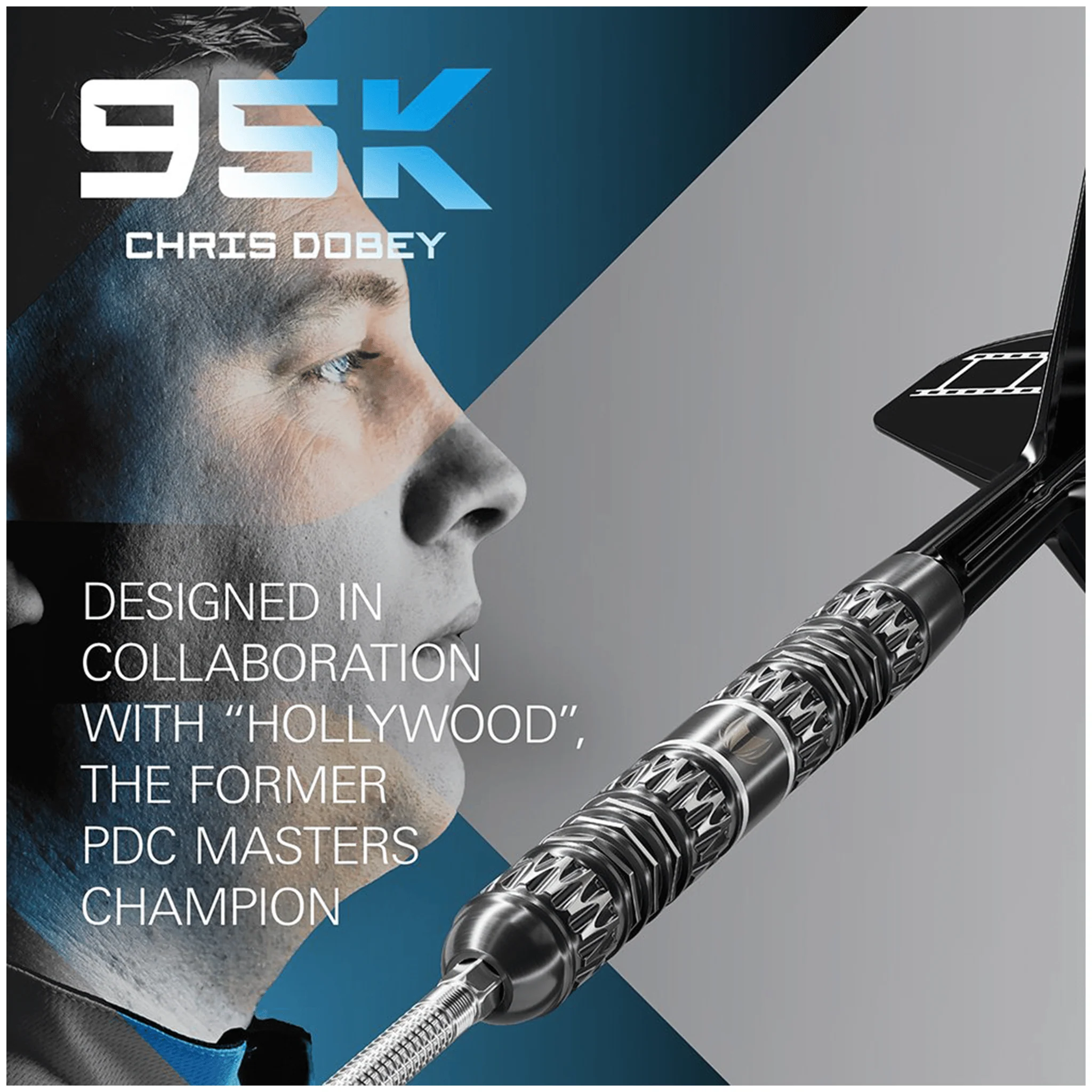 Chris Dobey 95K Swiss Point - 95% Tungsten Steel Tip Darts - Image 5