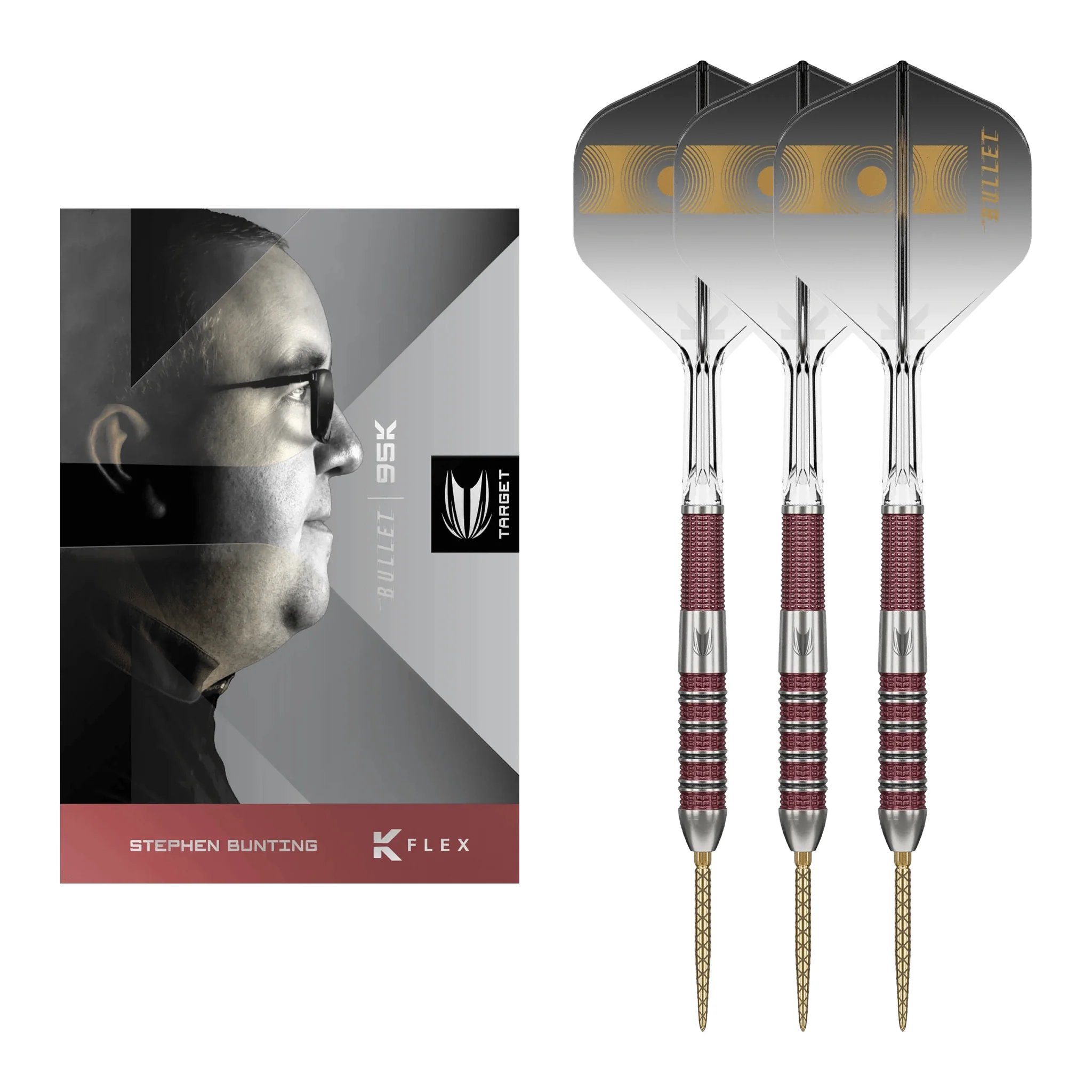 Stephen Bunting 95K Swiss Point - 95% Tungsten Steel Tip Darts