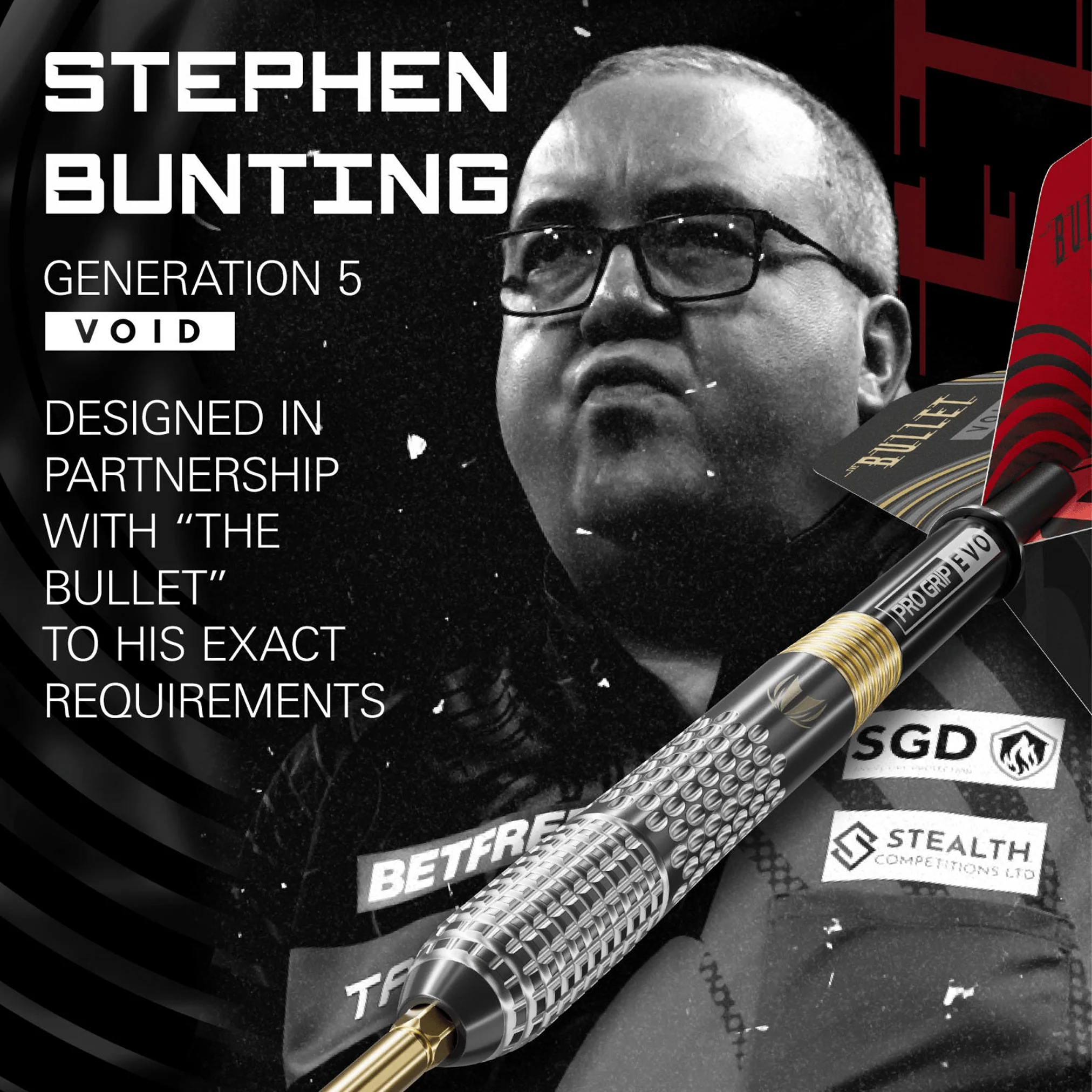Stephen Bunting Gen 5 Void Swiss Point - 95% Tungsten Steel Tip Darts - Image 7