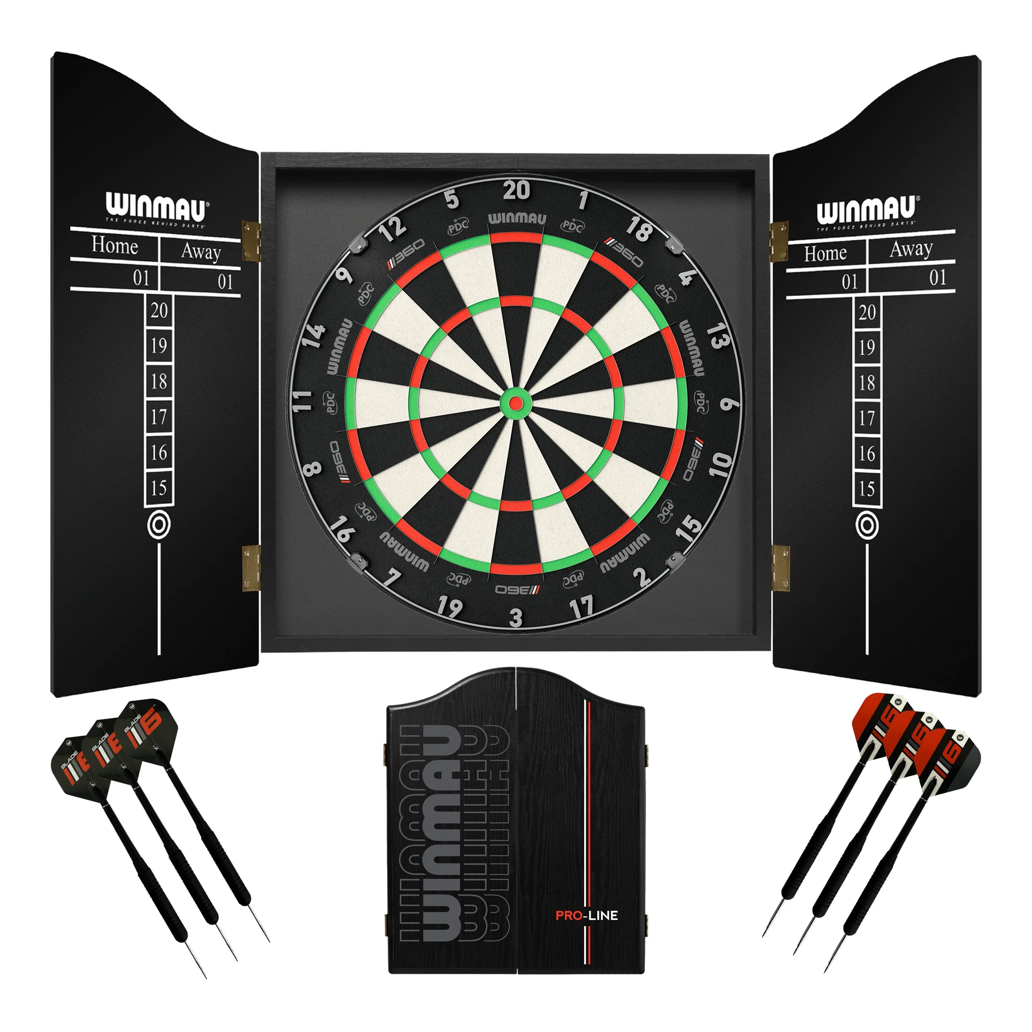 Blade 360 Dartboard, Cabinet & Darts - Complete Darts Set - Image 5