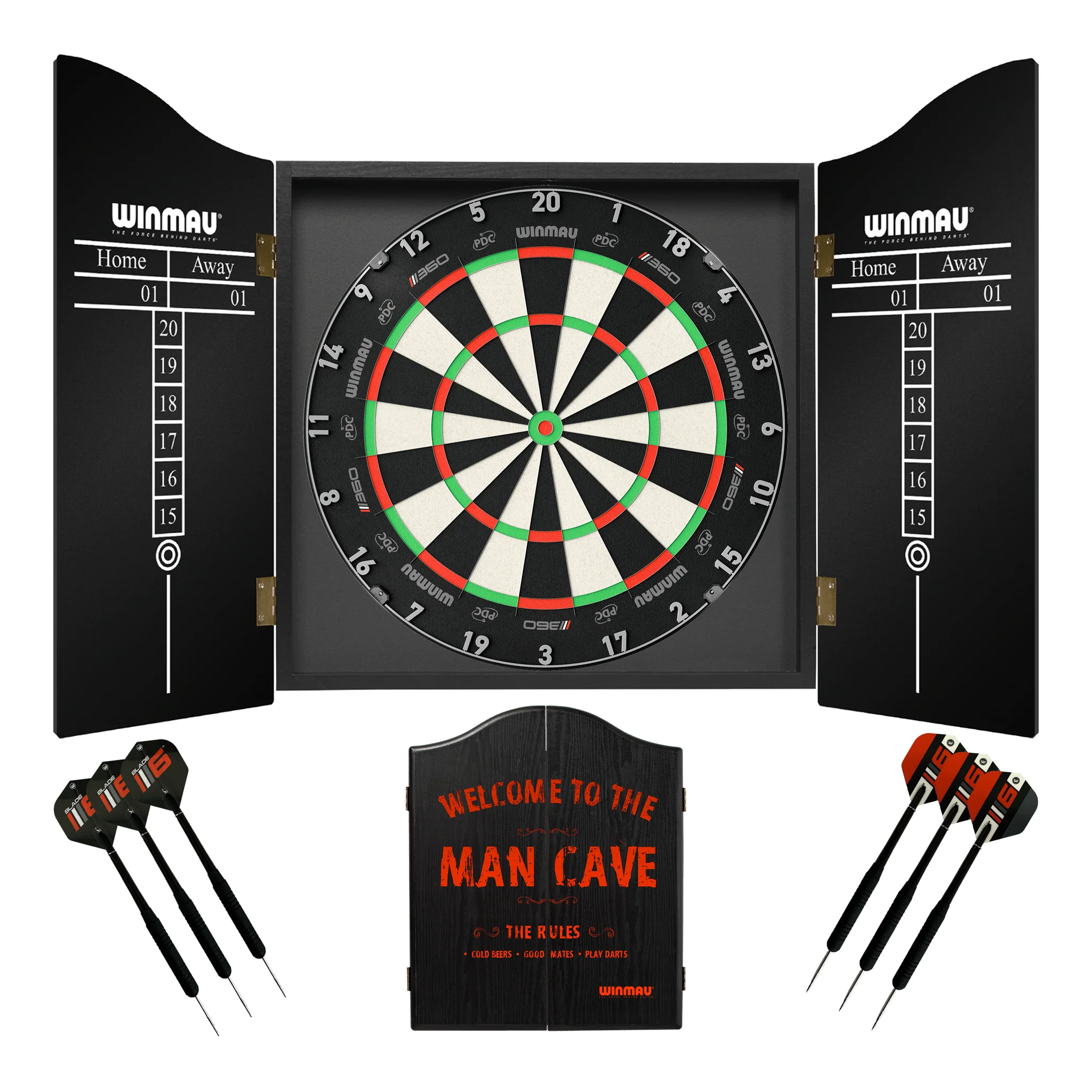 Blade 360 Dartboard, Cabinet & Darts - Complete Darts Set - Image 6