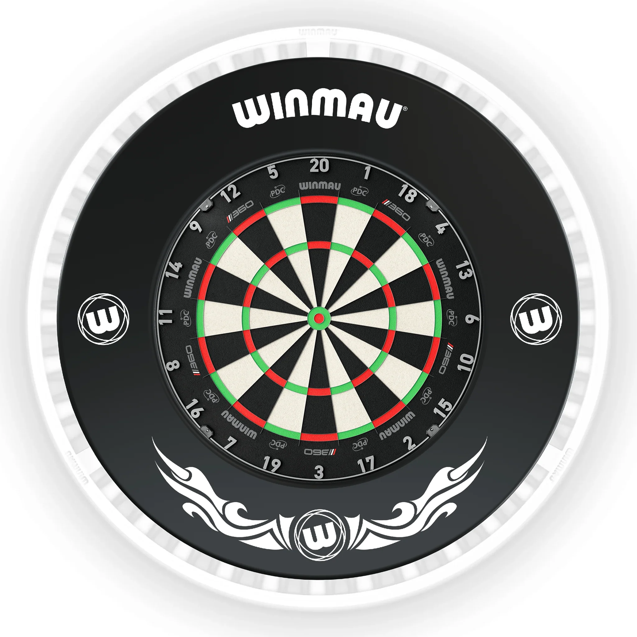 Blade 360 Dartboard, Surround & Ice White Plasma Light Bundle - Image 12