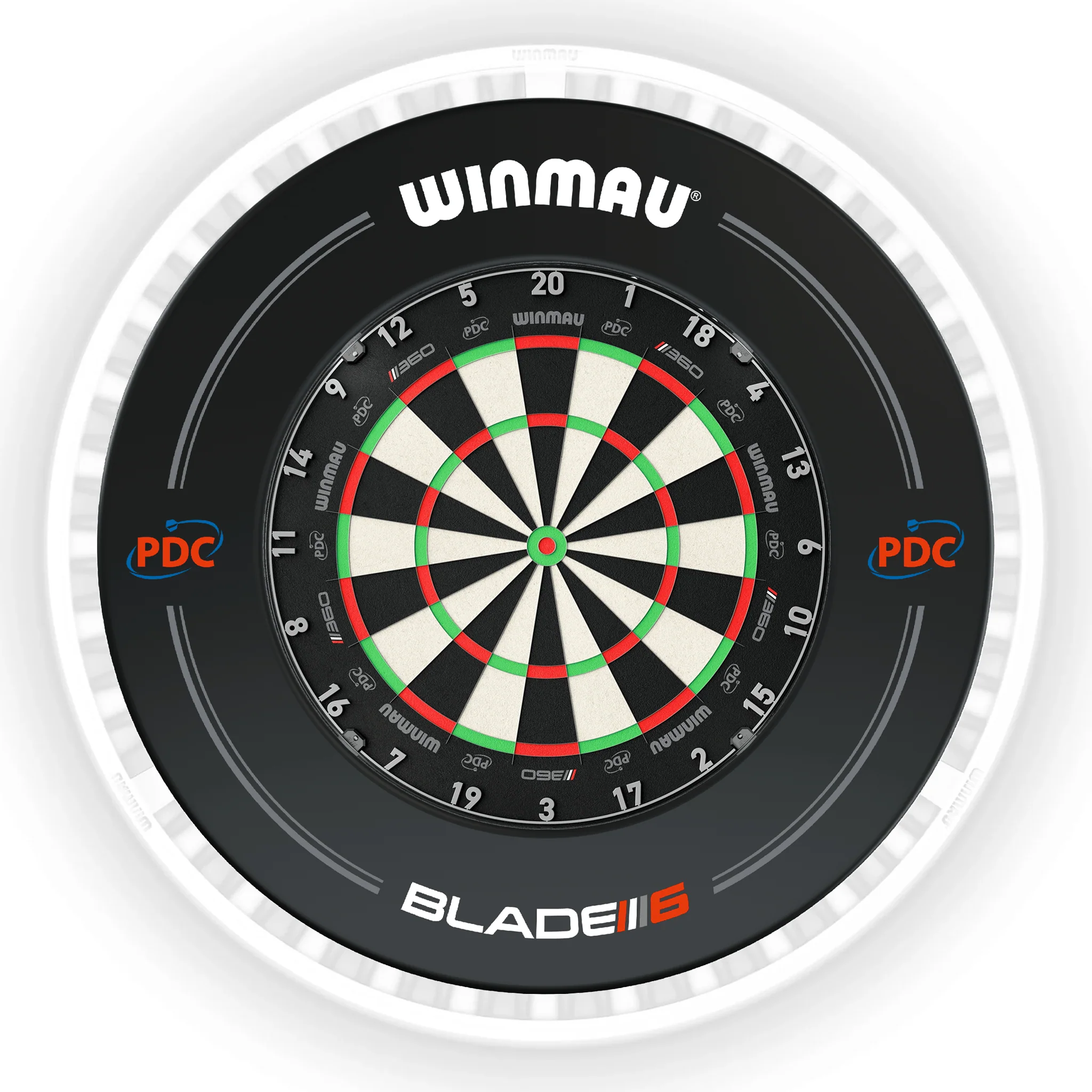 Blade 360 Dartboard, Surround & Ice White Plasma Light Bundle - Image 14