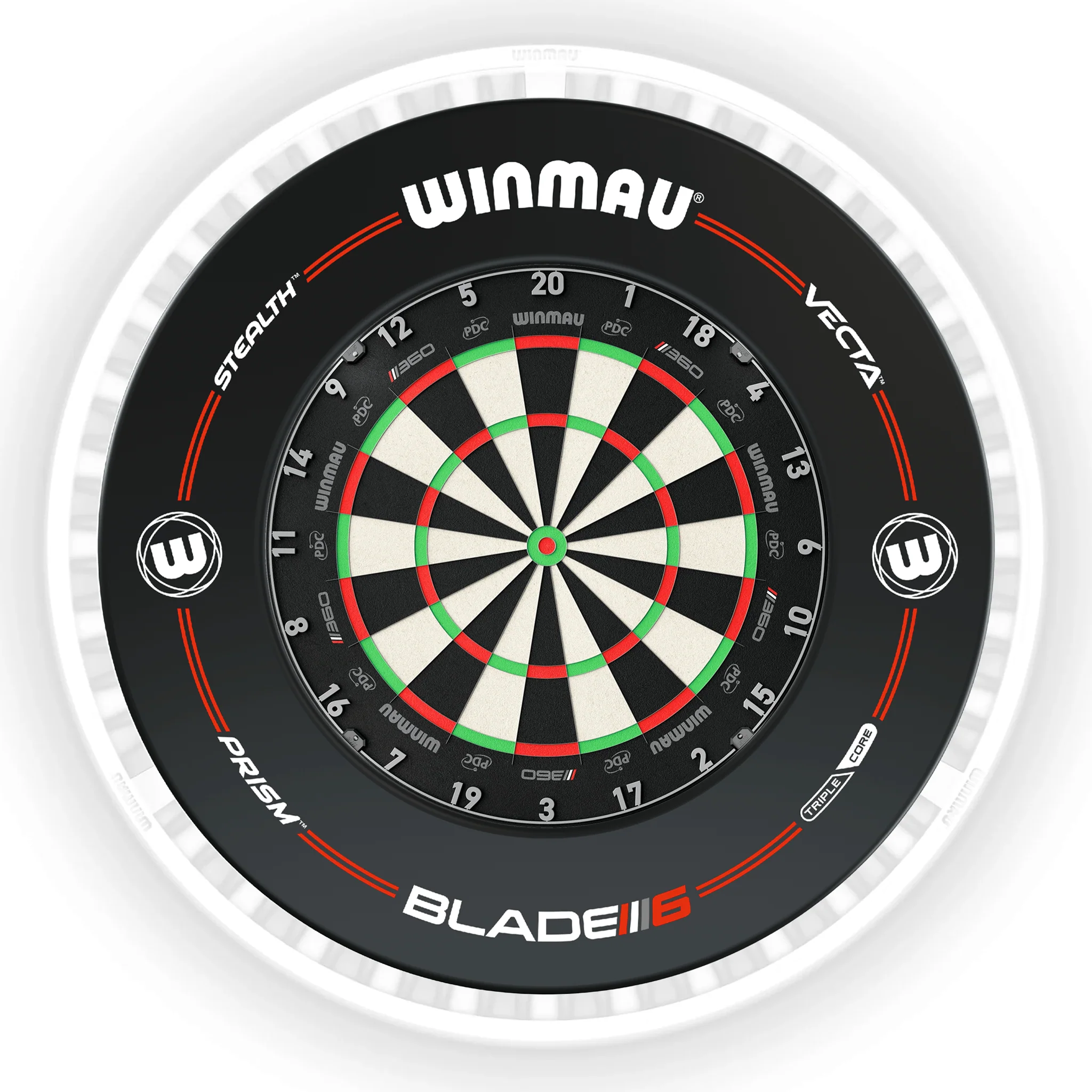 Blade 360 Dartboard, Surround & Ice White Plasma Light Bundle - Image 15