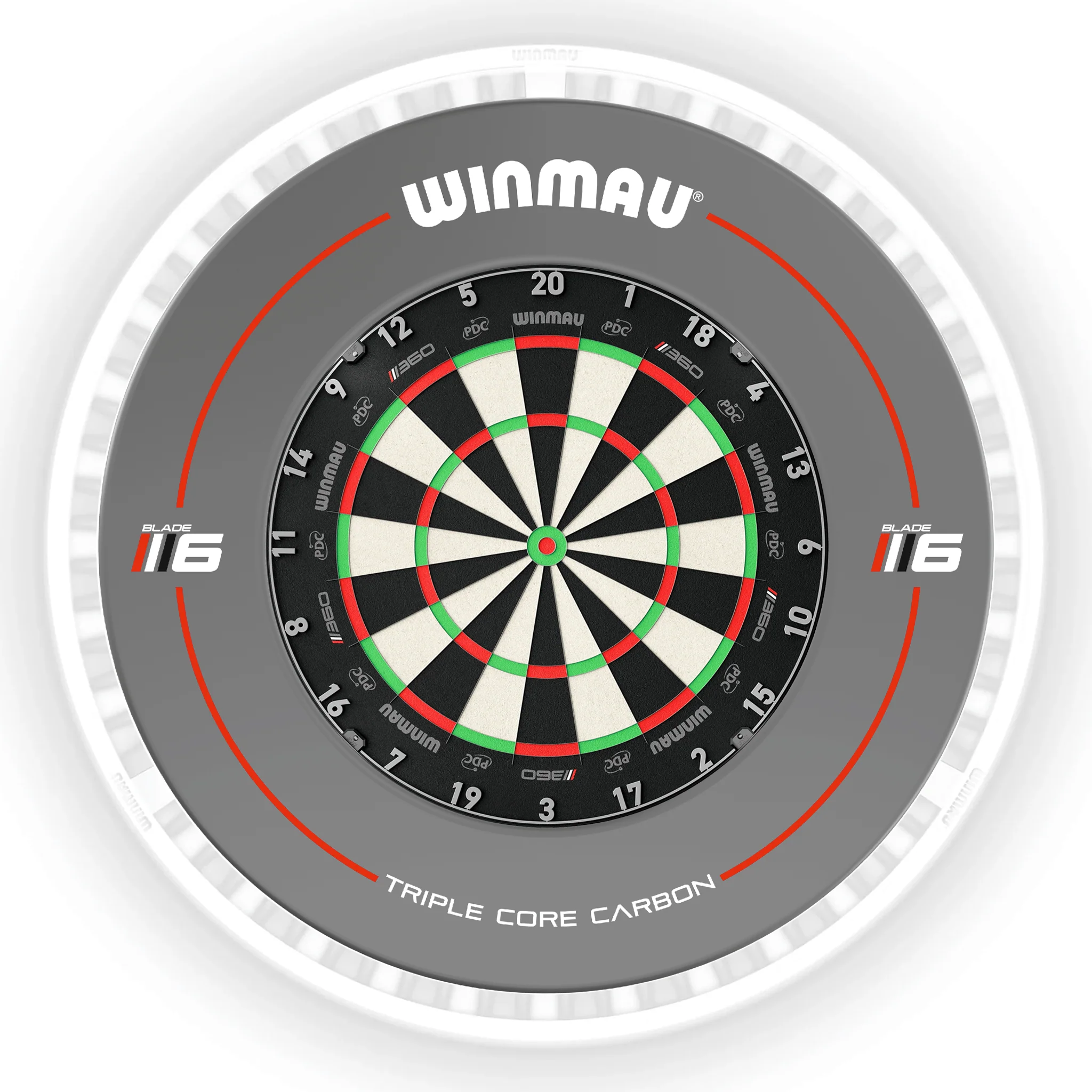 Blade 360 Dartboard, Surround & Ice White Plasma Light Bundle - Image 16