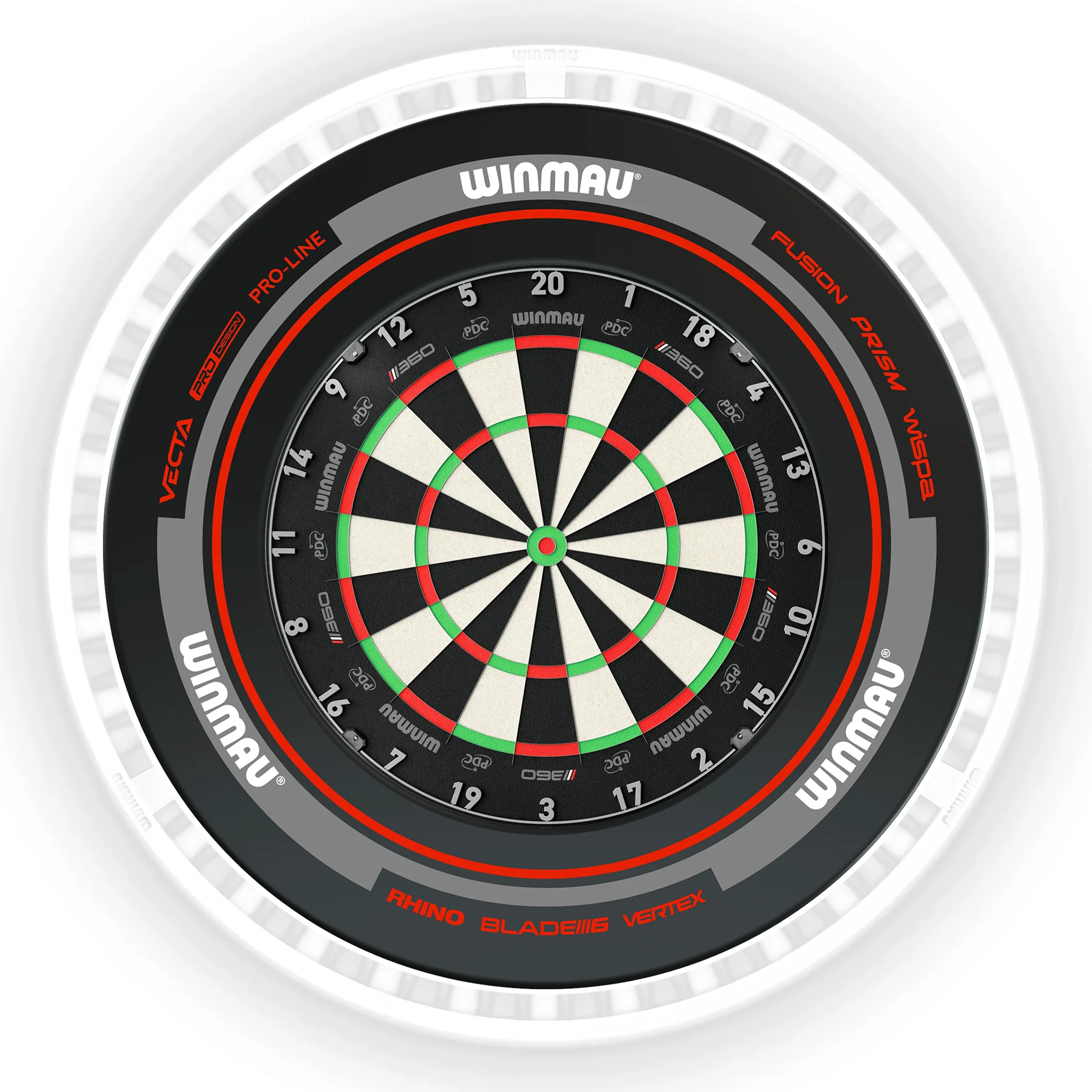 Blade 360 Dartboard, Surround & Ice White Plasma Light Bundle - Image 3