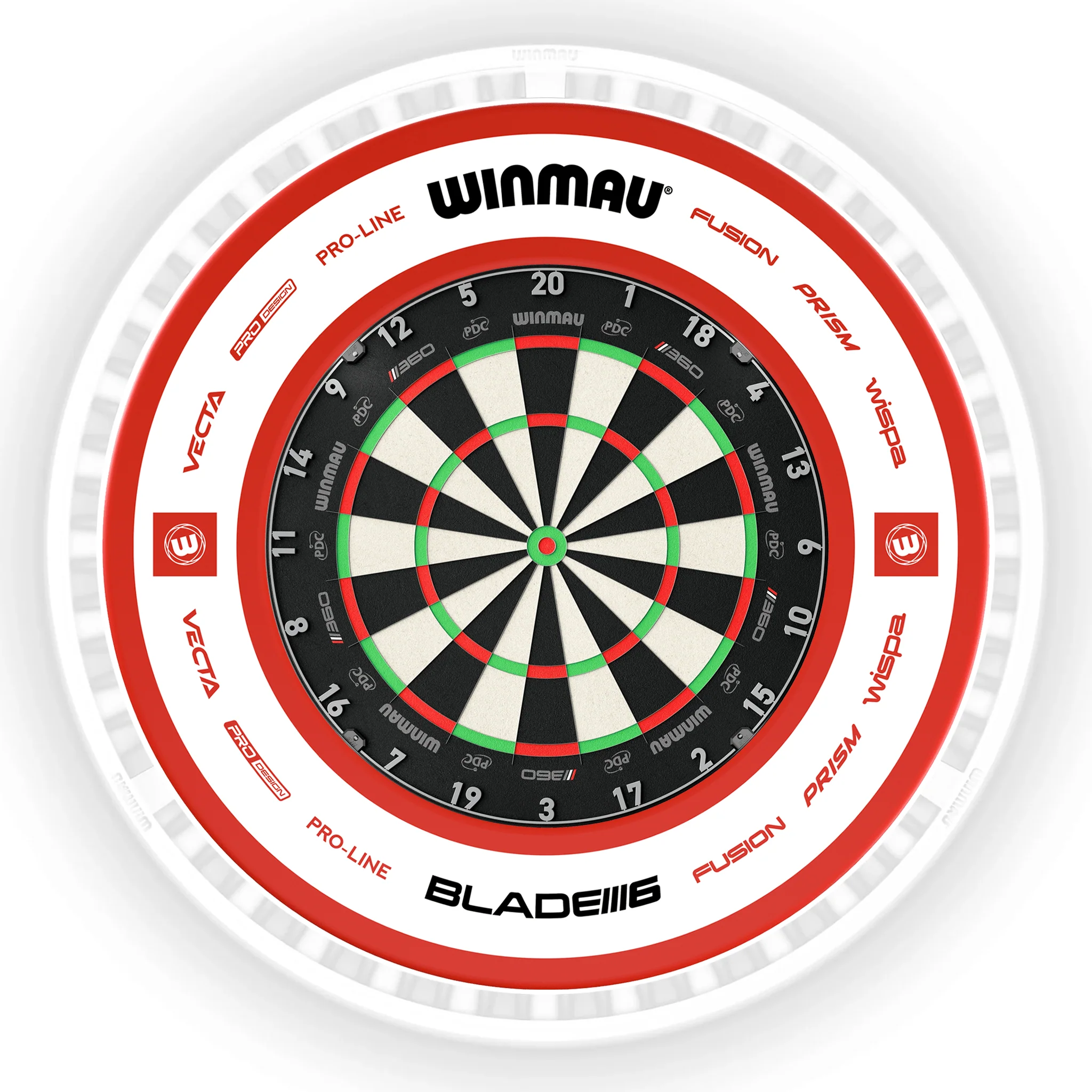 Blade 360 Dartboard, Surround & Ice White Plasma Light Bundle - Image 5