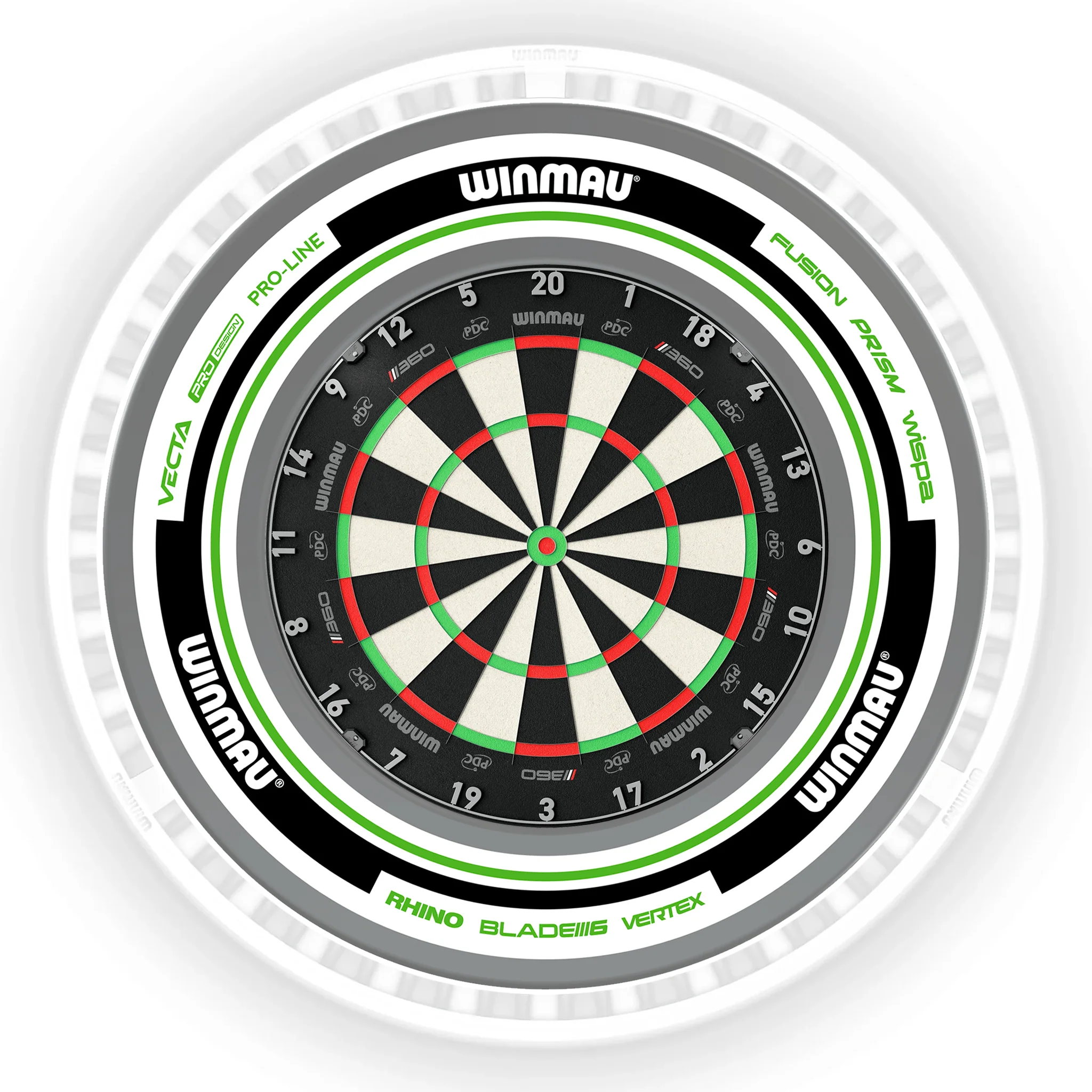 Blade 360 Dartboard, Surround & Ice White Plasma Light Bundle - Image 8