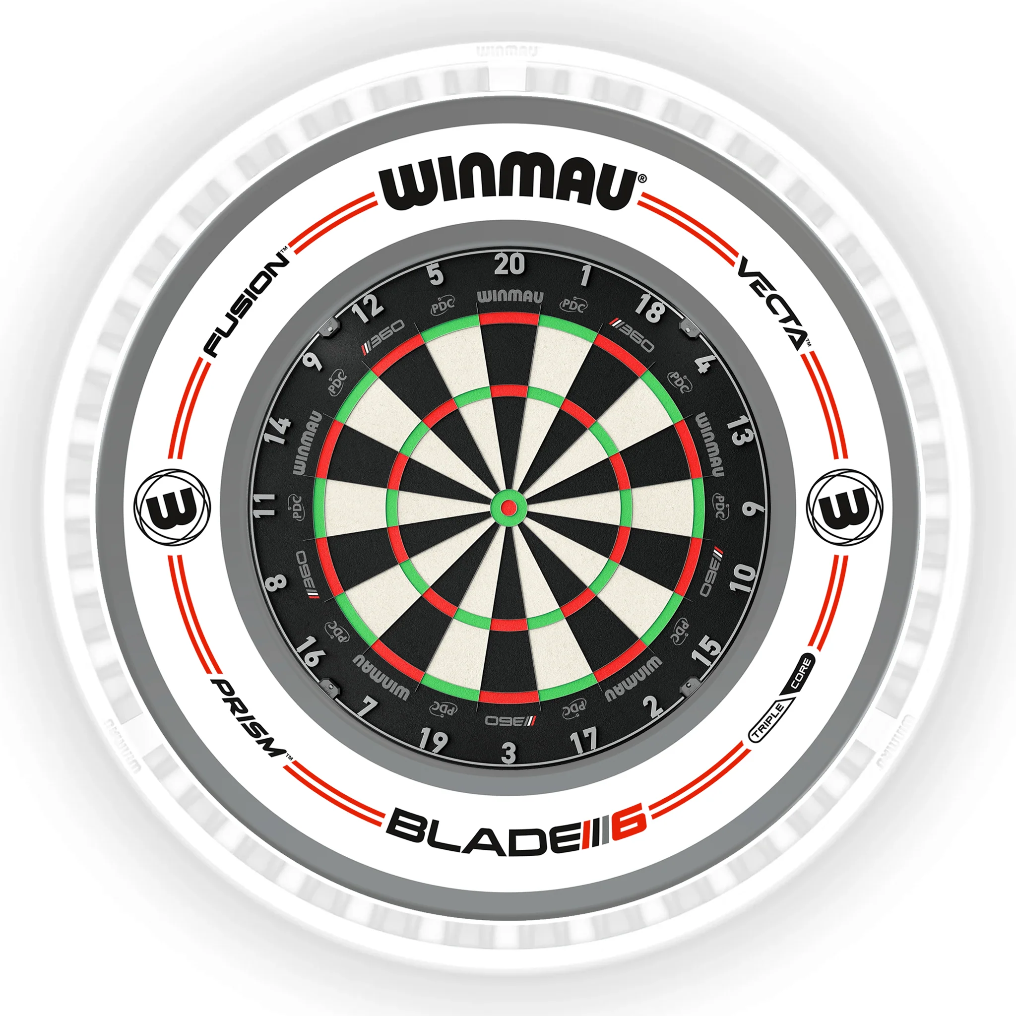 Blade 360 Dartboard, Surround & Ice White Plasma Light Bundle - Image 9