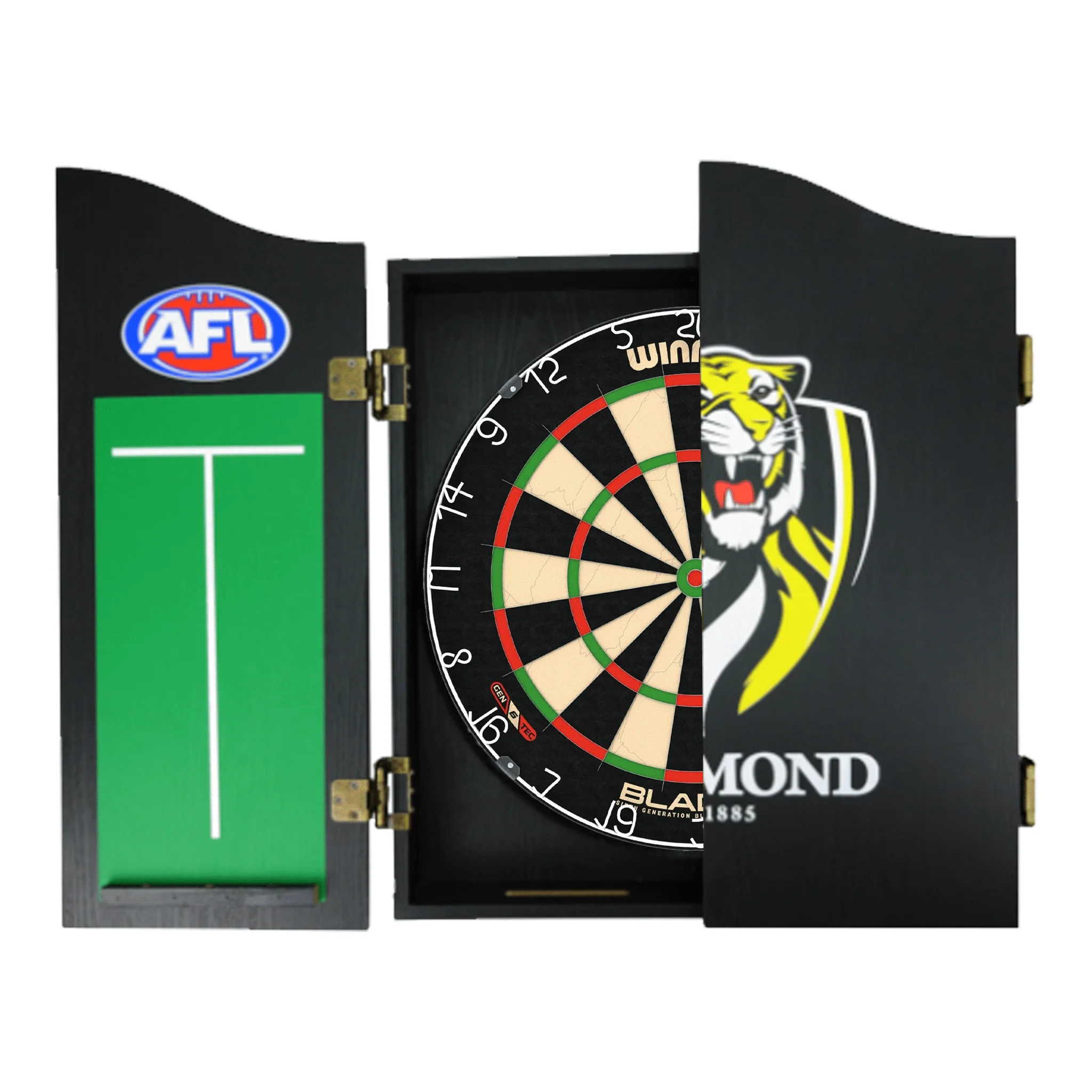 Blade 6 Dartboard, Official AFL Cabinet & Darts - Complete Darts Set - Image 13
