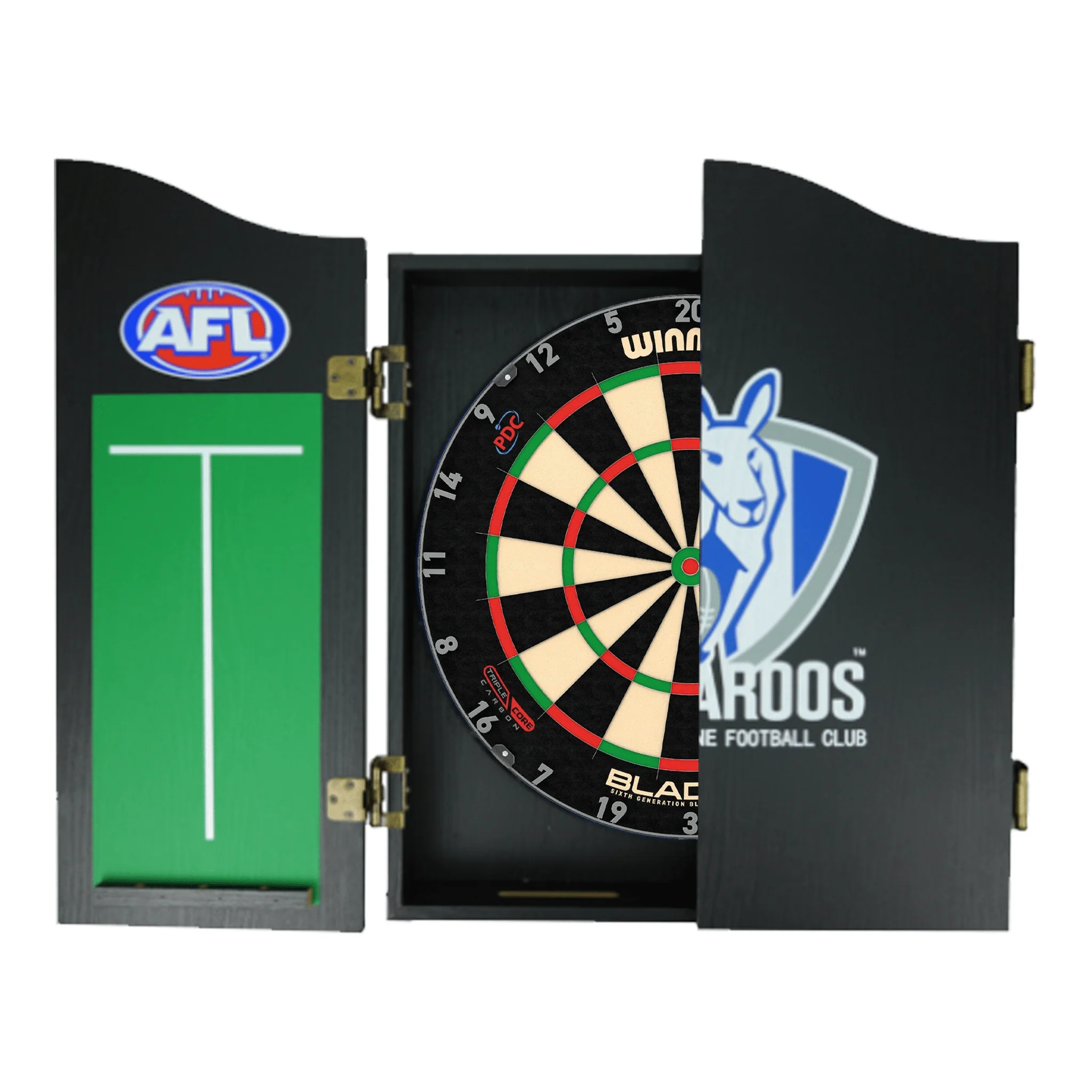Blade 6 Dartboard, Official AFL Cabinet & Darts - Complete Darts Set - Image 24