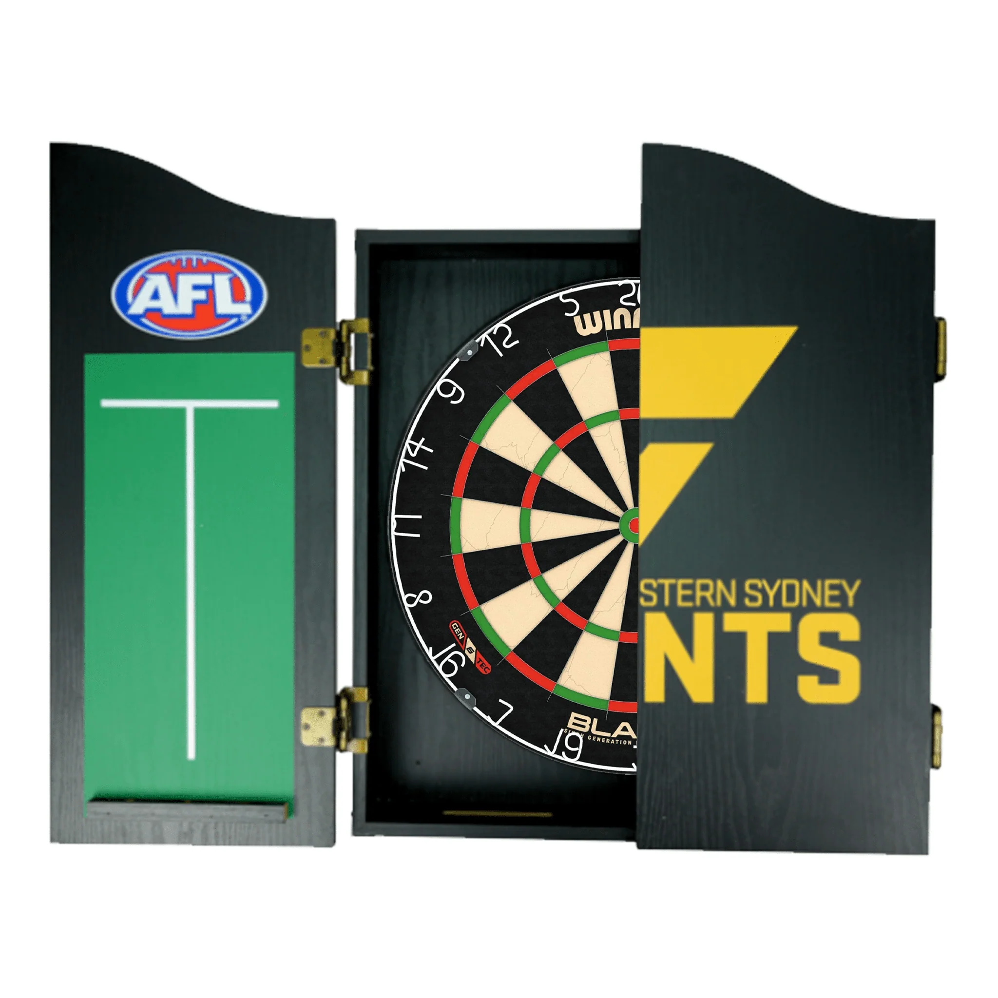 Blade 6 Dartboard, Official AFL Cabinet & Darts - Complete Darts Set - Image 36