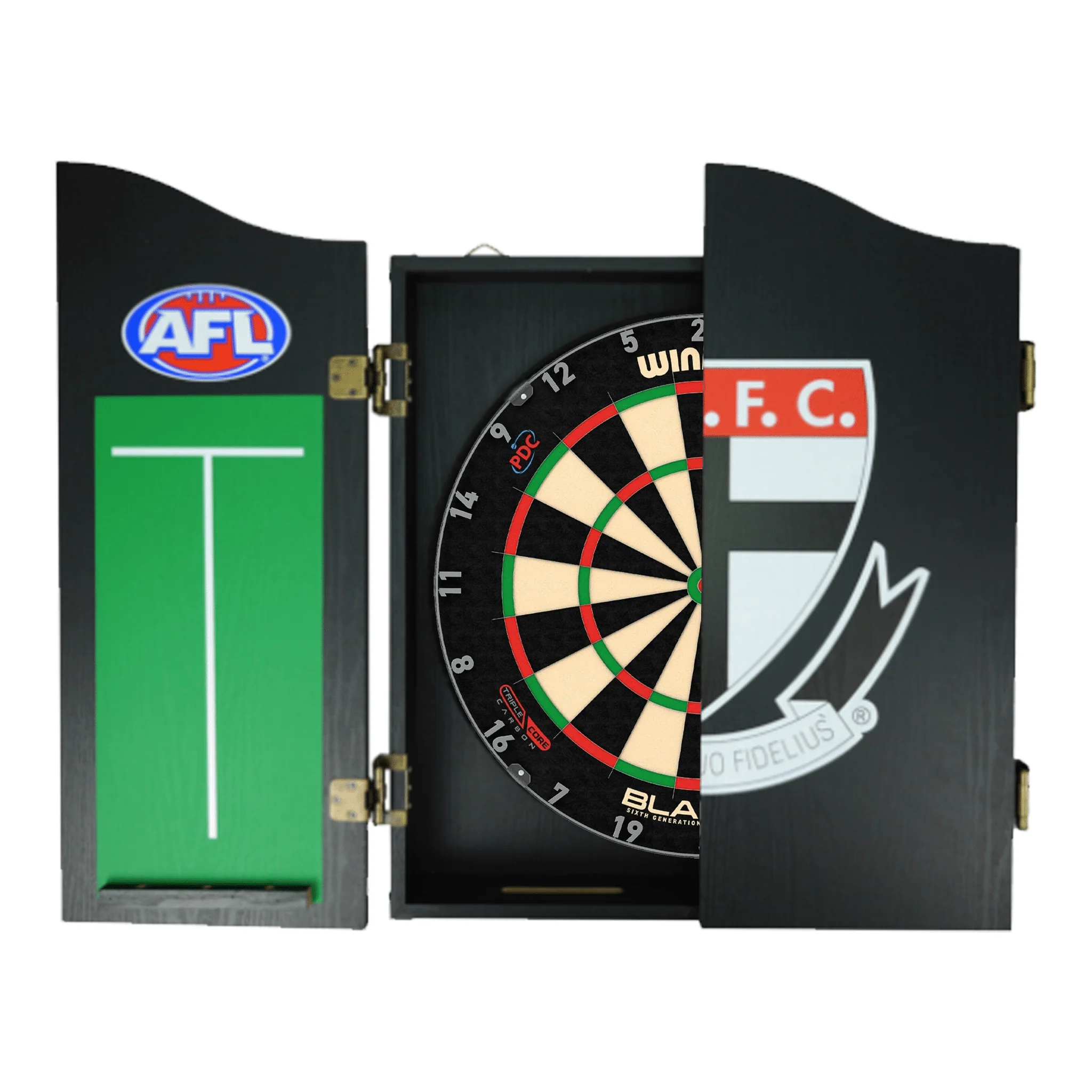 Blade 6 Dartboard, Official AFL Cabinet & Darts - Complete Darts Set - Image 42