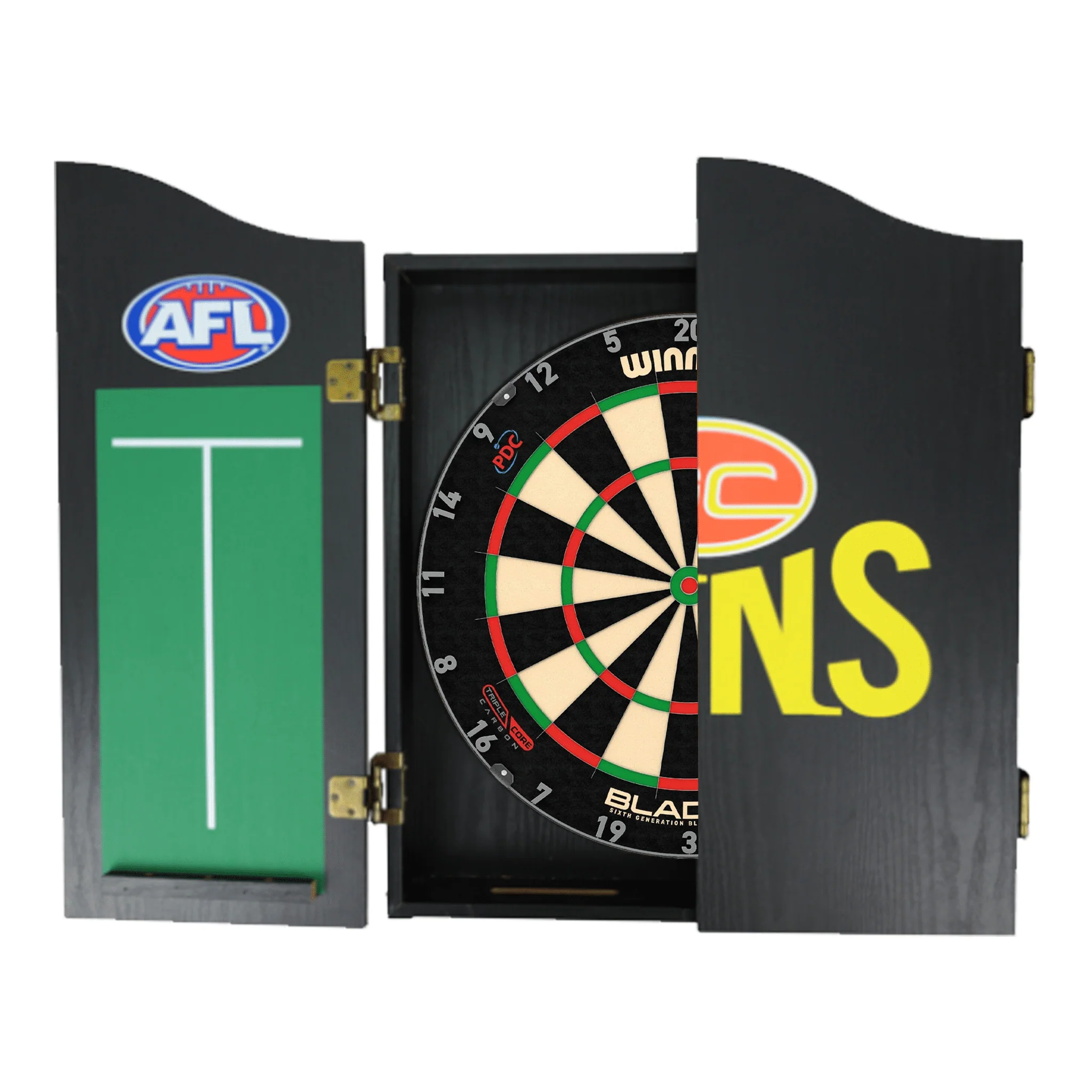 Blade 6 Dartboard, Official AFL Cabinet & Darts - Complete Darts Set - Image 44