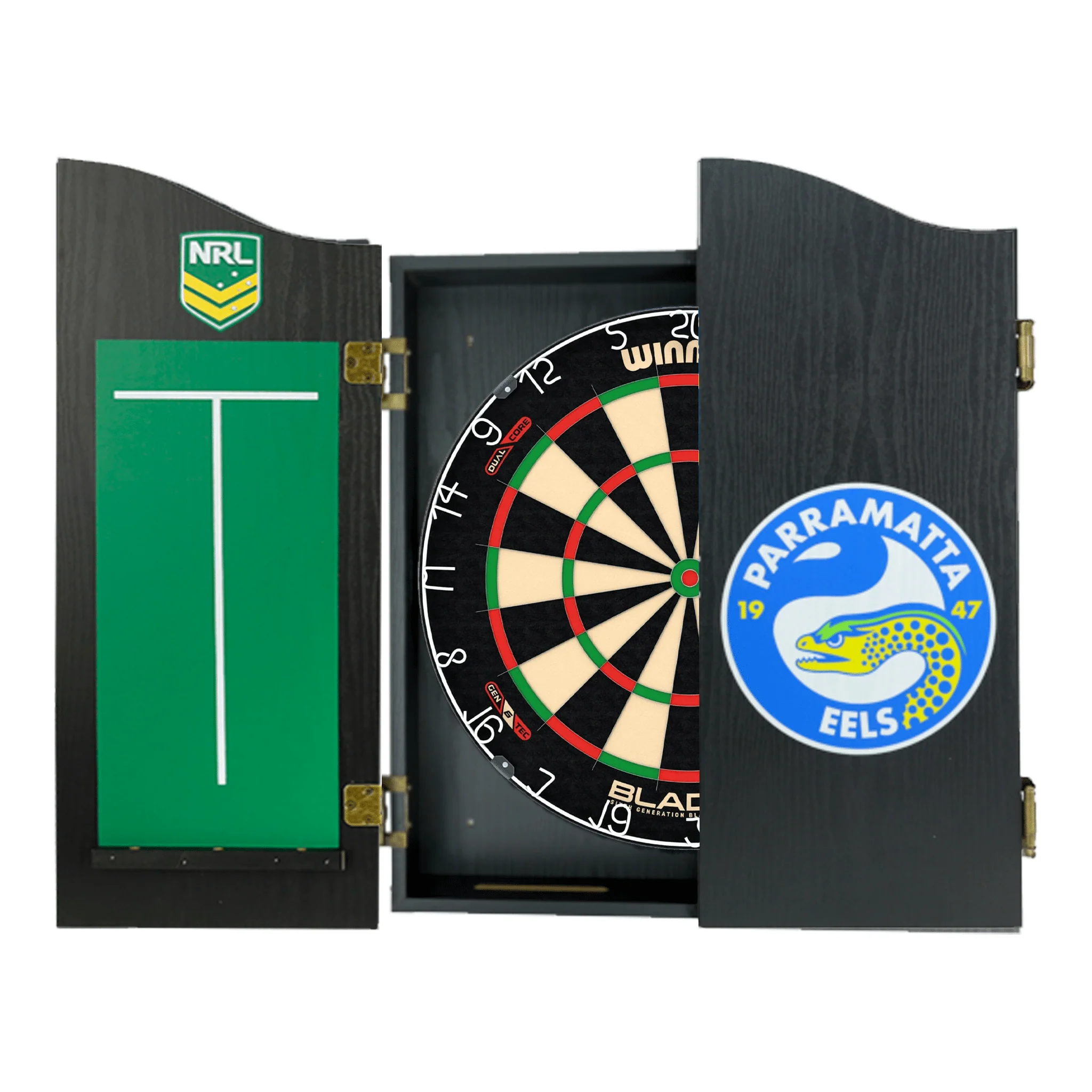 Blade 6 Dartboard, Official NRL Cabinet & Darts - Complete Darts Set - Image 35