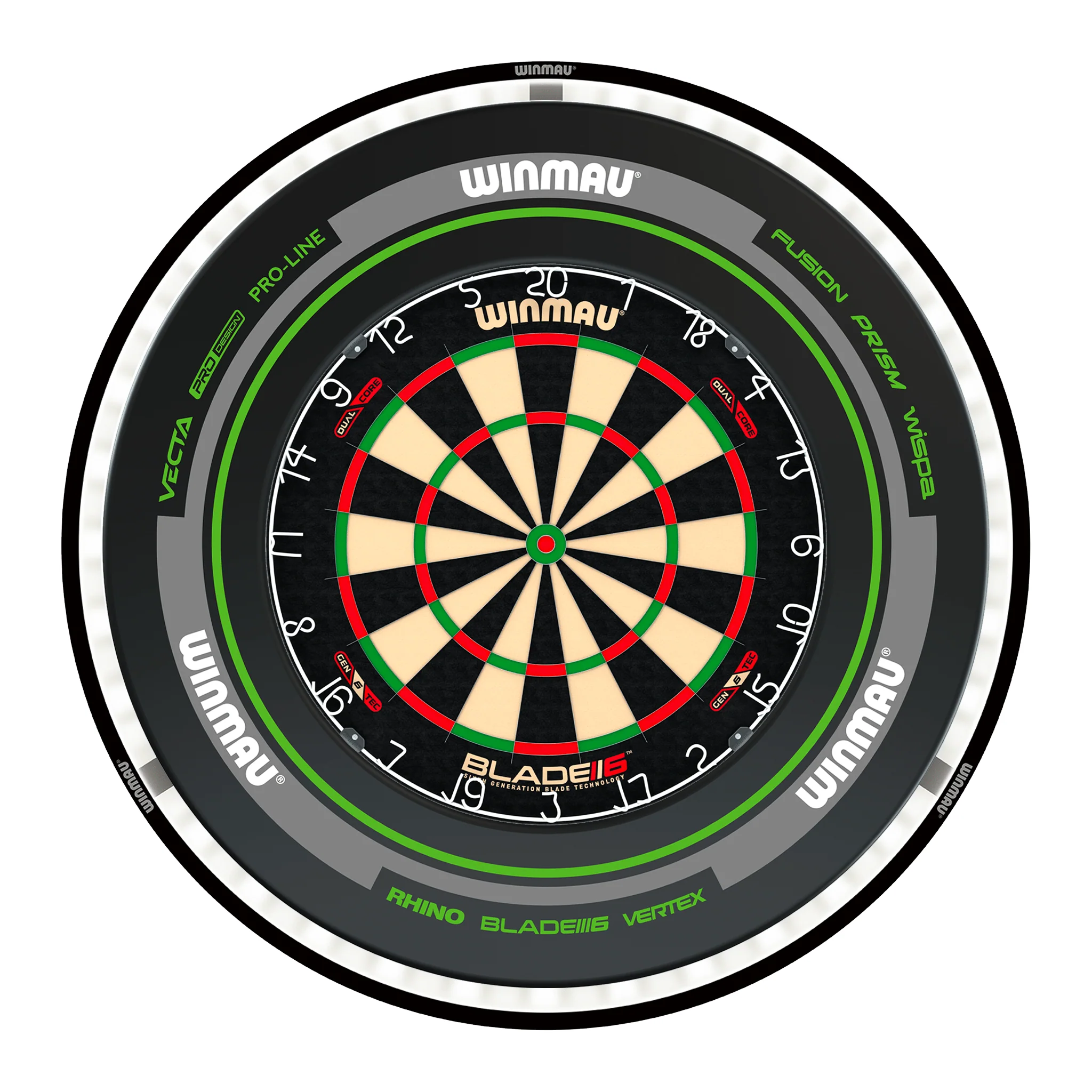 Blade 6 Dual Core Dartboard, Surround & Black Plasma Light Bundle - Image 10