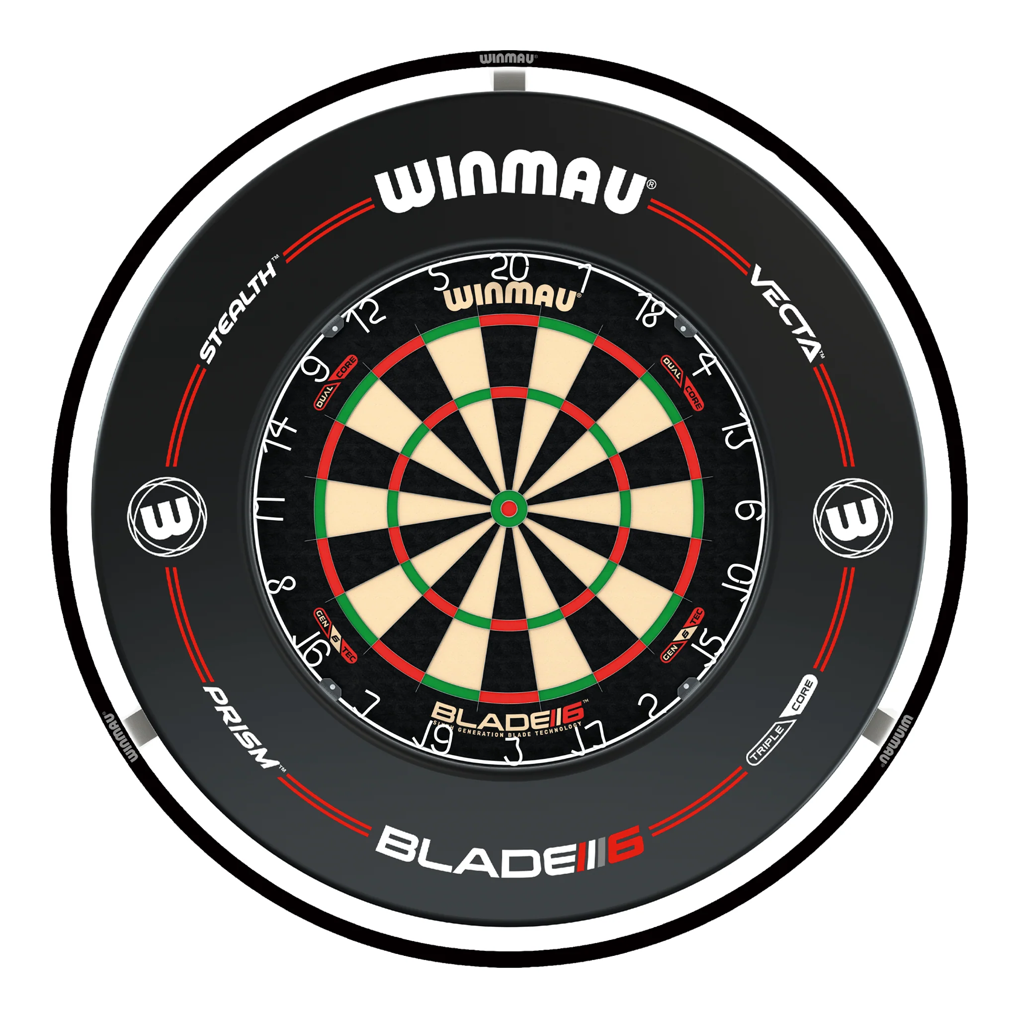 Blade 6 Dual Core Dartboard, Surround & Black Plasma Light Bundle - Image 18