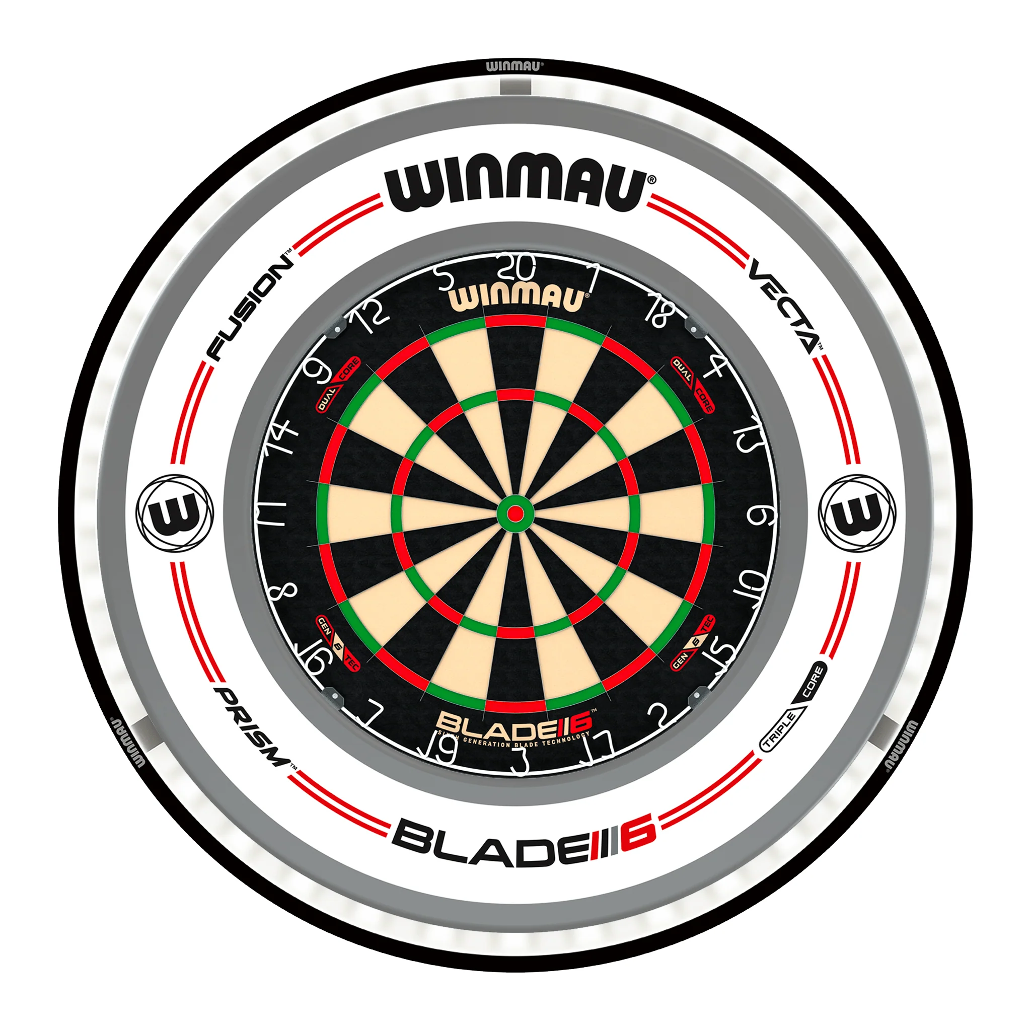 Blade 6 Dual Core Dartboard, Surround & Black Plasma Light Bundle - Image 19