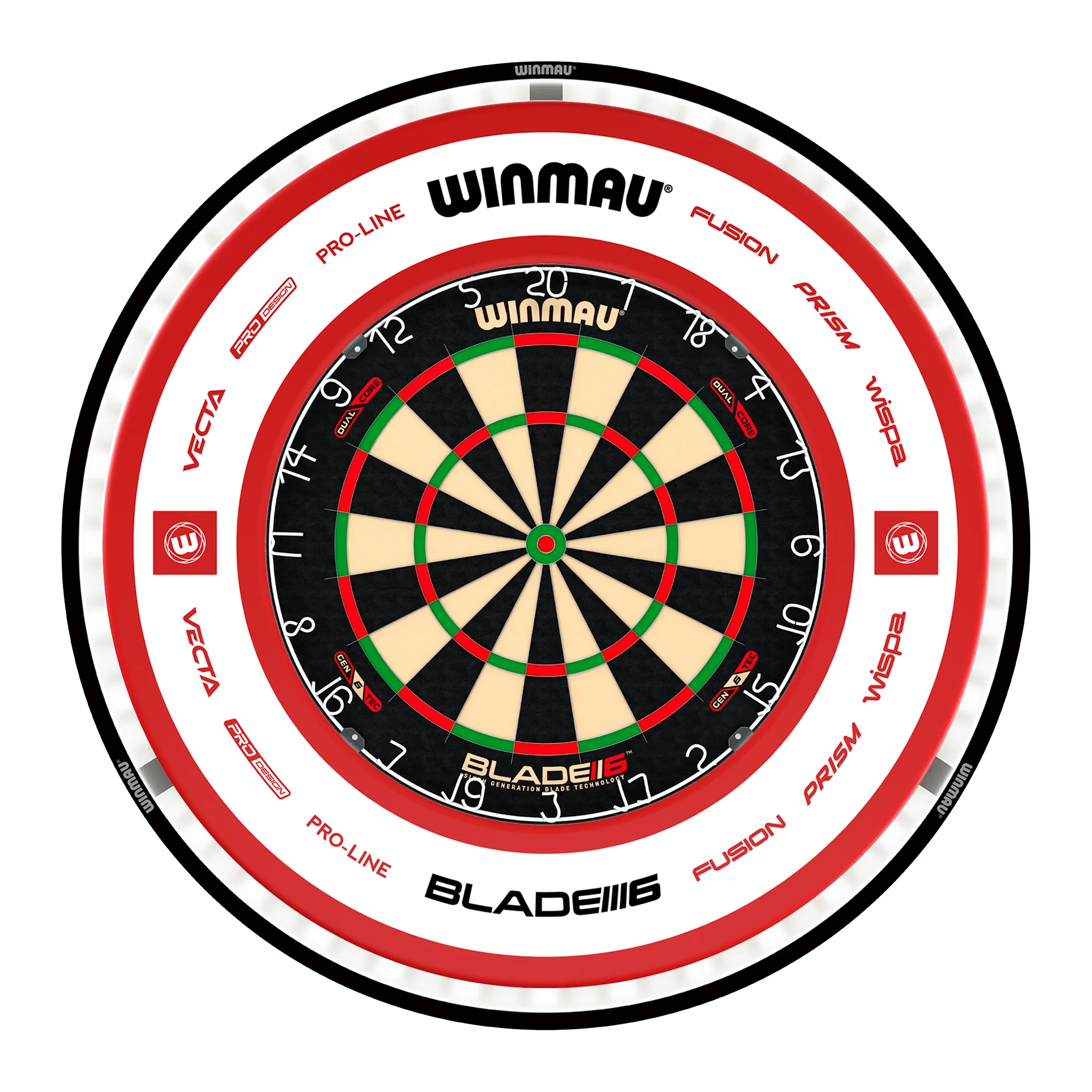 Blade 6 Dual Core Dartboard, Surround & Black Plasma Light Bundle - Image 22