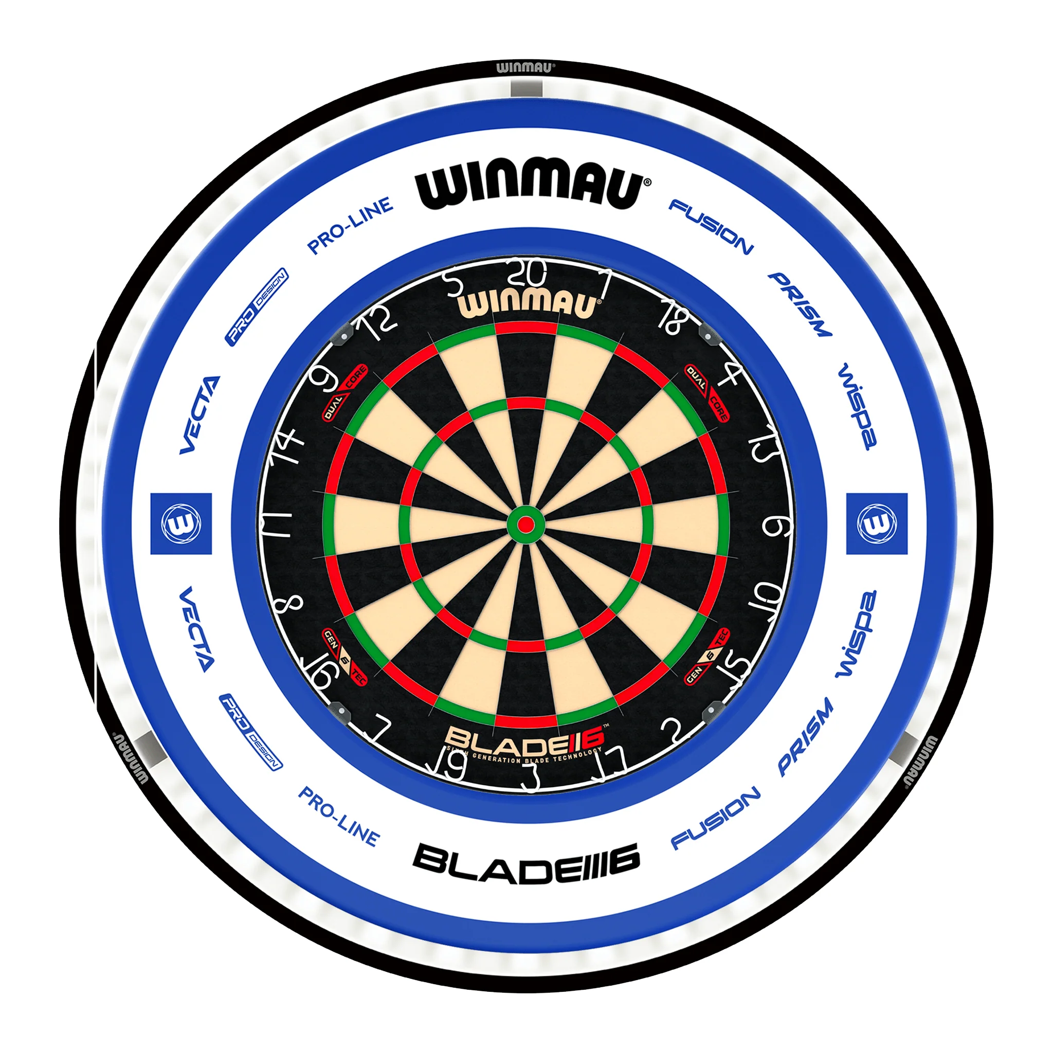 Blade 6 Dual Core Dartboard, Surround & Black Plasma Light Bundle - Image 23