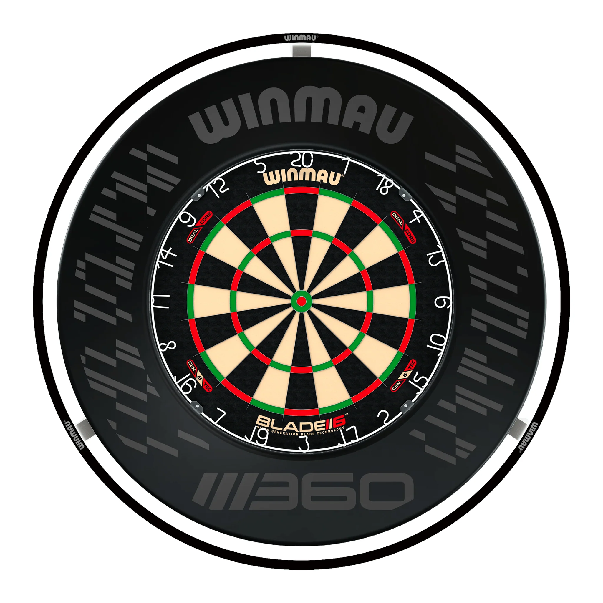 Blade 6 Dual Core Dartboard, Surround & Black Plasma Light Bundle - Image 5