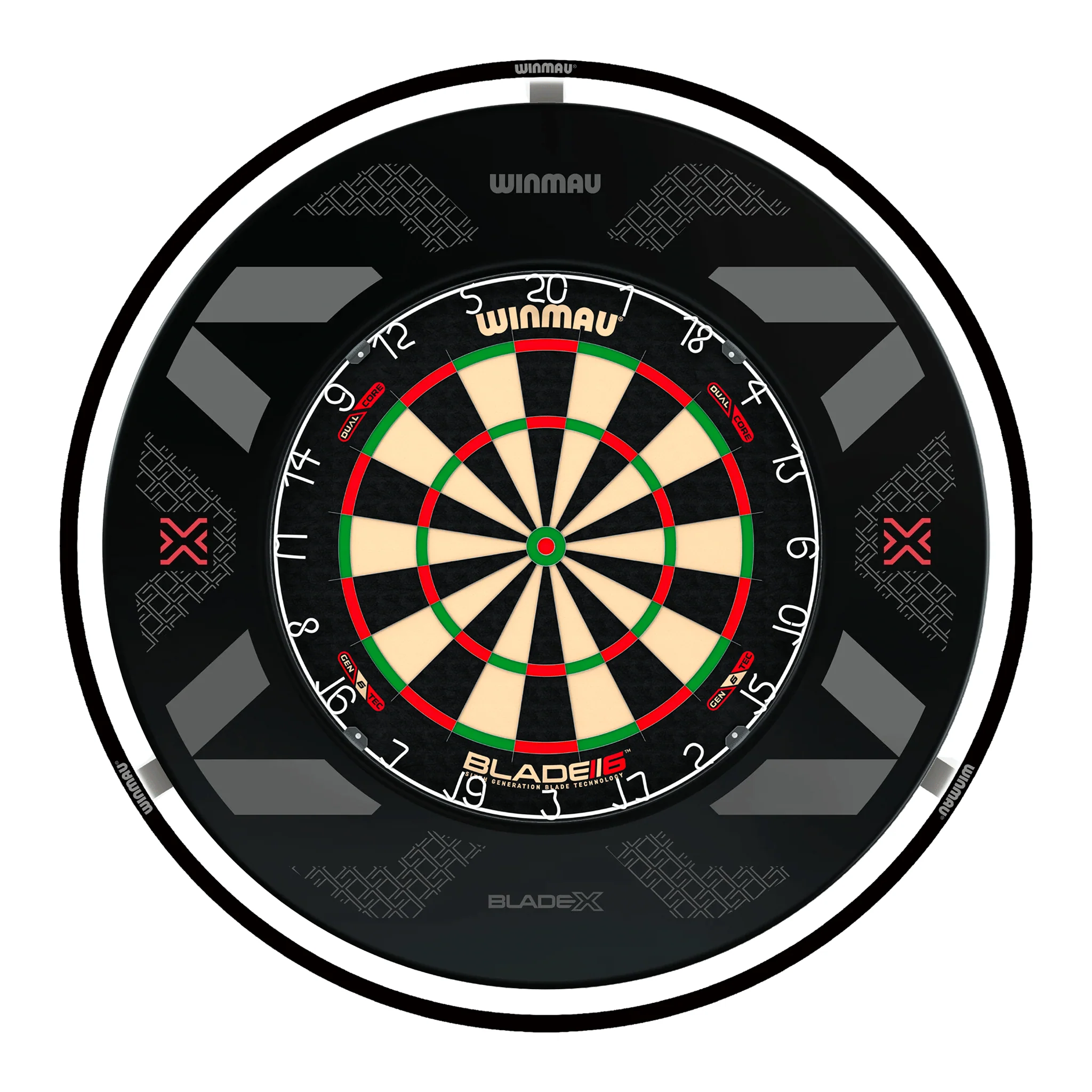Blade 6 Dual Core Dartboard, Surround & Black Plasma Light Bundle - Image 6