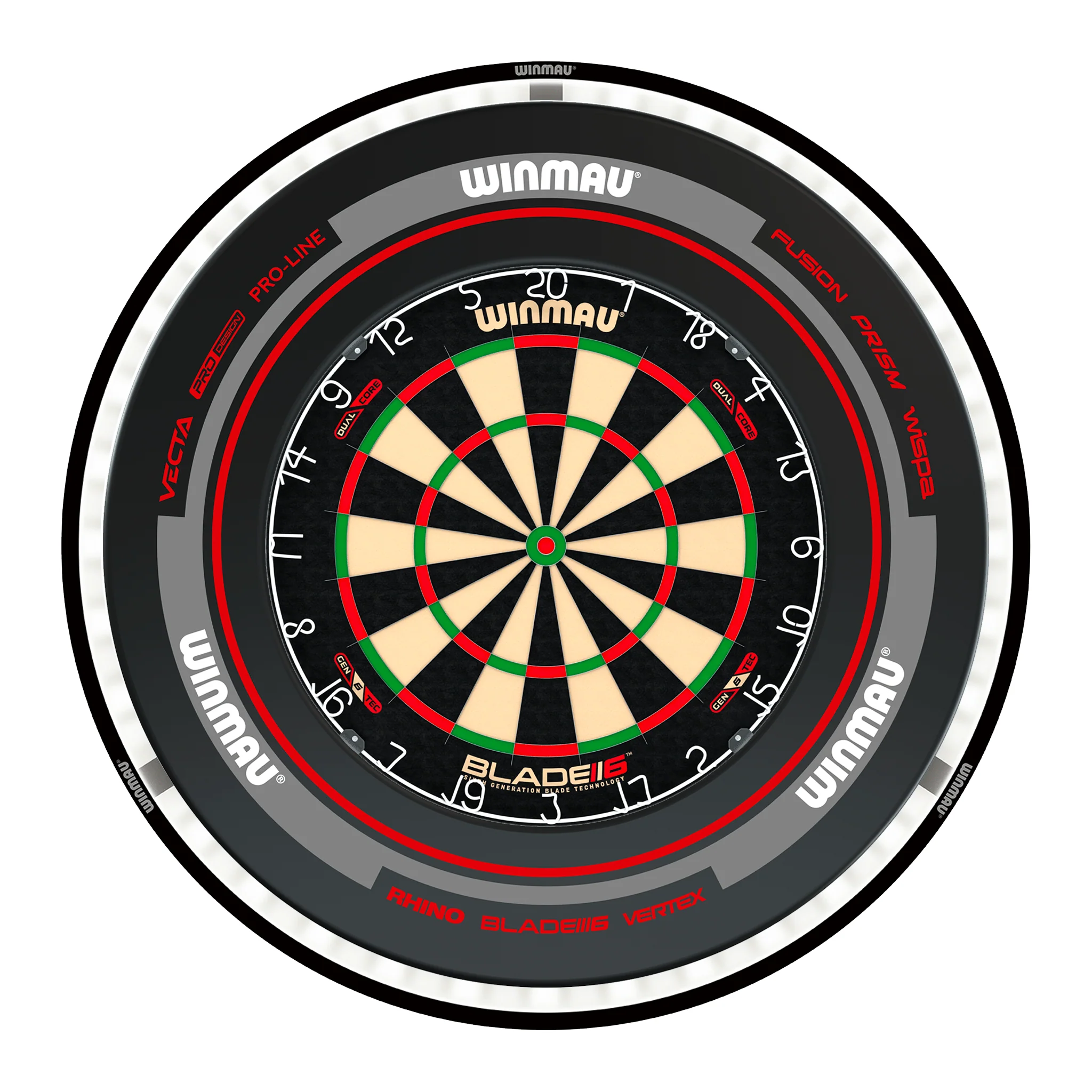 Blade 6 Dual Core Dartboard, Surround & Black Plasma Light Bundle - Image 7