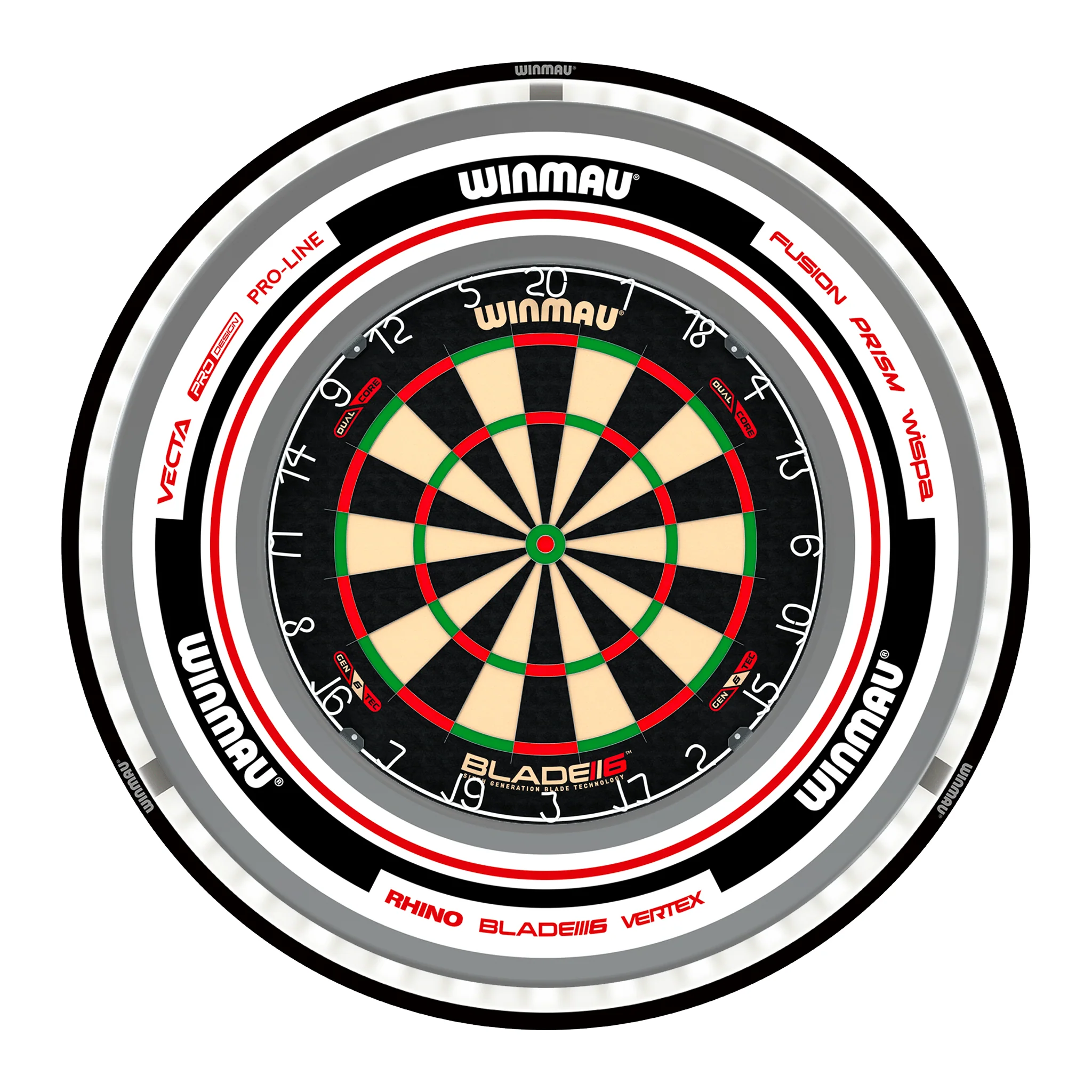 Blade 6 Dual Core Dartboard, Surround & Black Plasma Light Bundle - Image 8