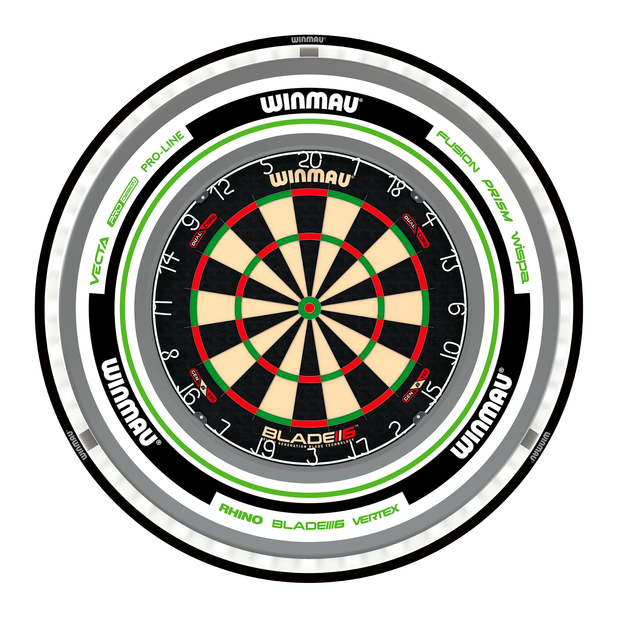 Blade 6 Dual Core Dartboard, Surround & Black Plasma Light Bundle - Image 9