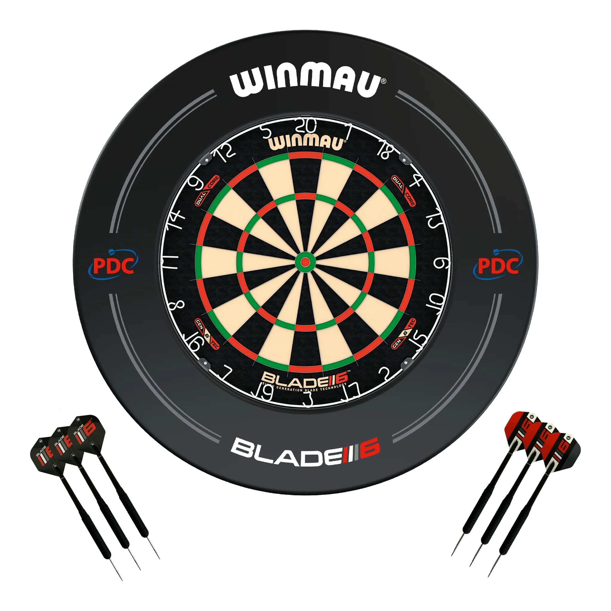 Blade 6 Dual Core Dartboard, Surround & Darts - Complete Darts Set - Image 12
