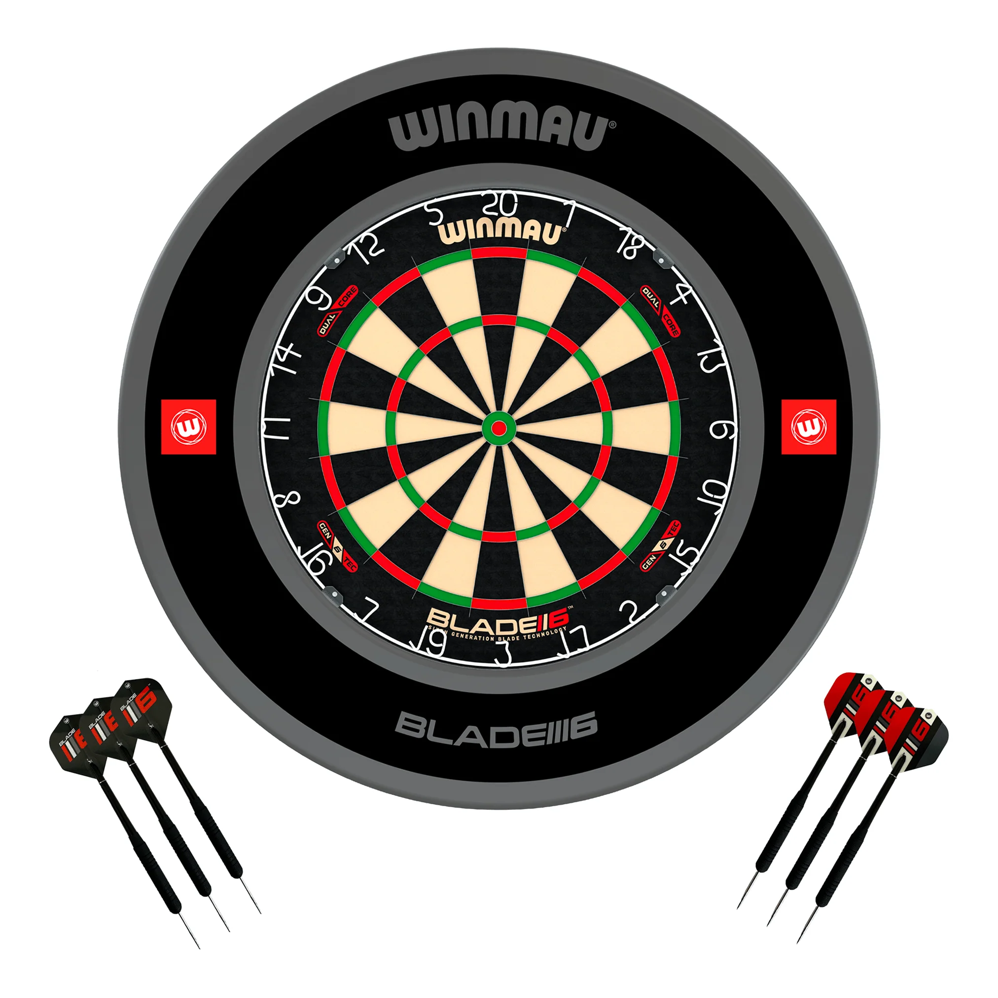 Blade 6 Dual Core Dartboard, Surround & Darts - Complete Darts Set - Image 20