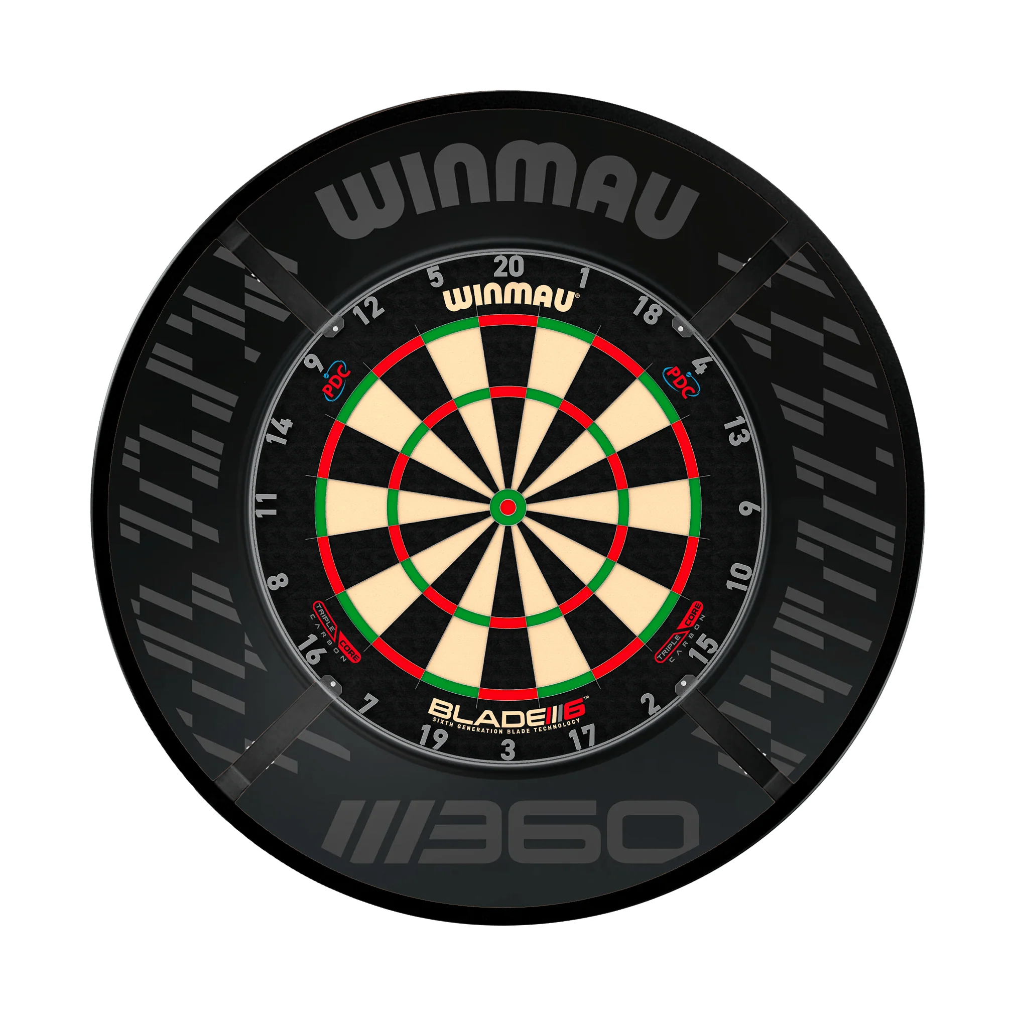 Blade 6 Triple Core Dartboard, Surround & Corona Light Bundle - Image 5