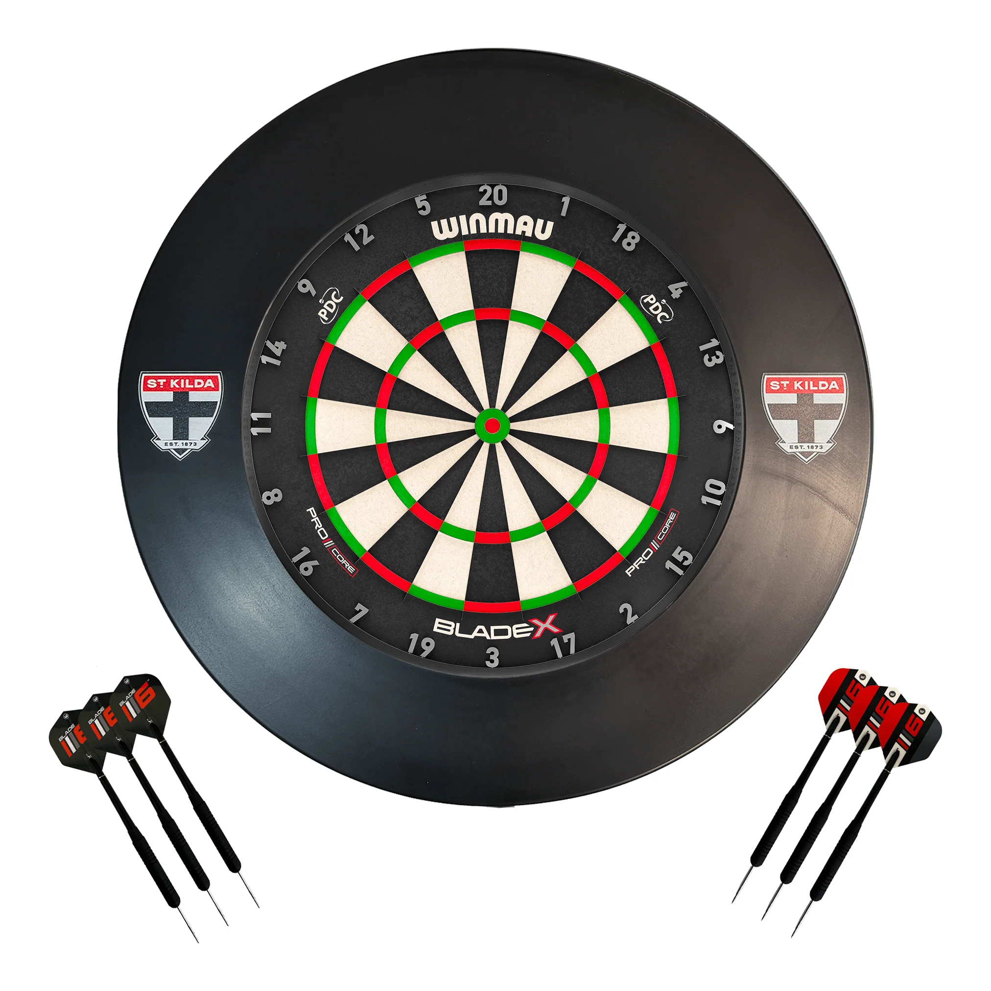 Blade X Dartboard, Official AFL Surround & Darts - Complete Darts Set - Image 14