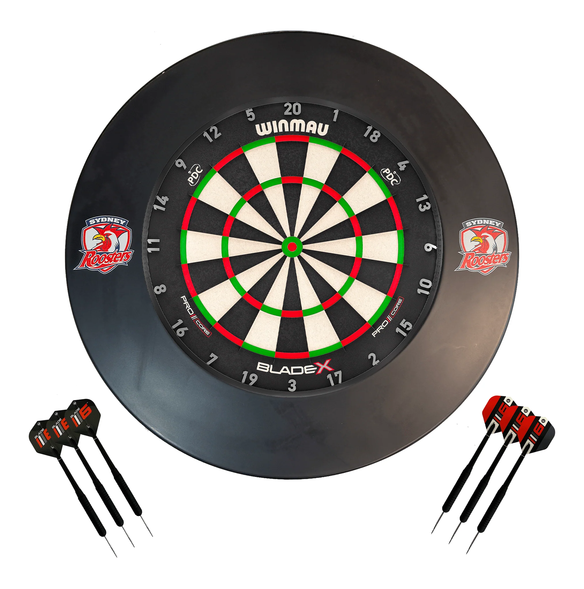 Blade X Dartboard, Official NRL Surround & Darts - Complete Darts Set - Image 8