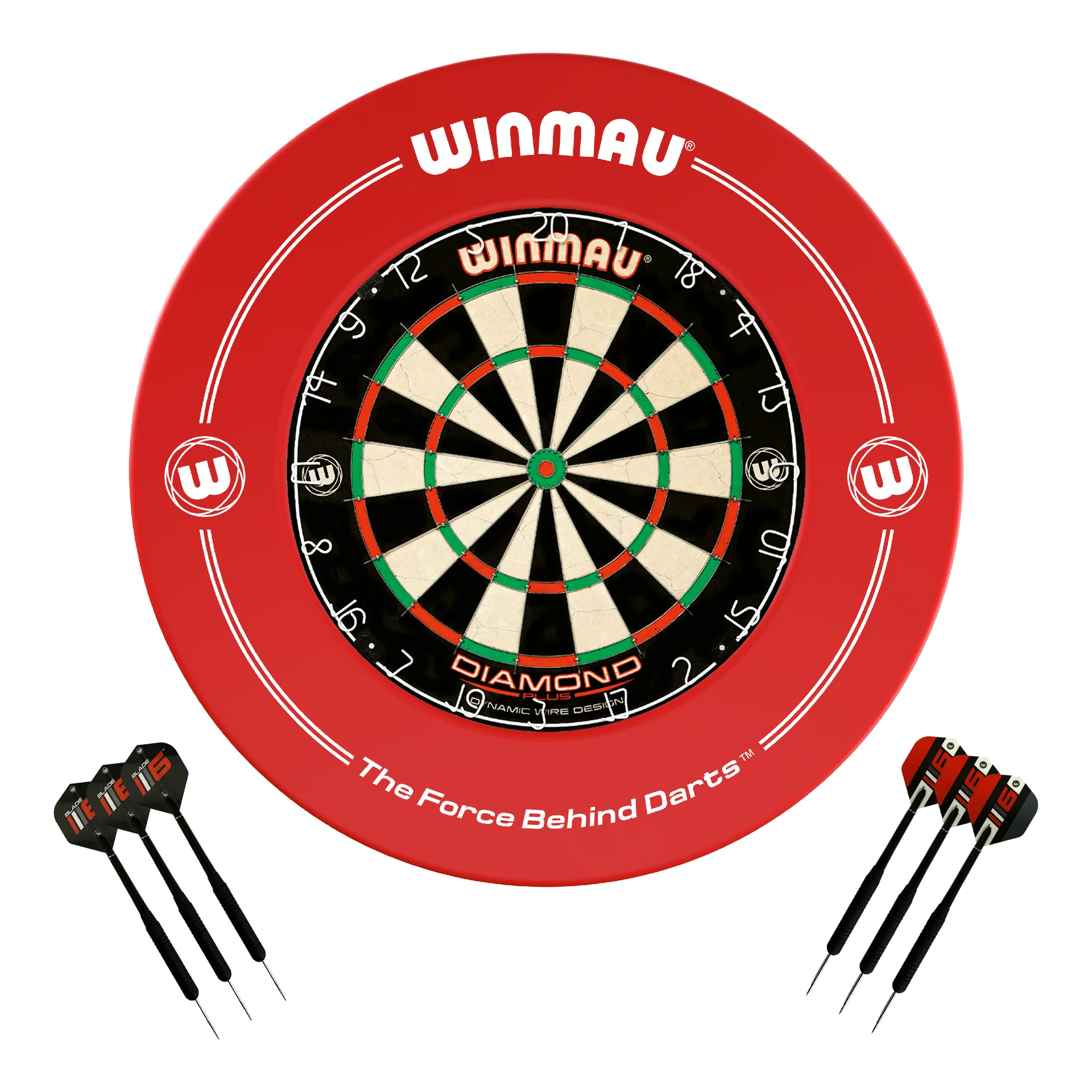 Diamond Plus Dartboard, Surround & Darts - Complete Darts Set - Image 10