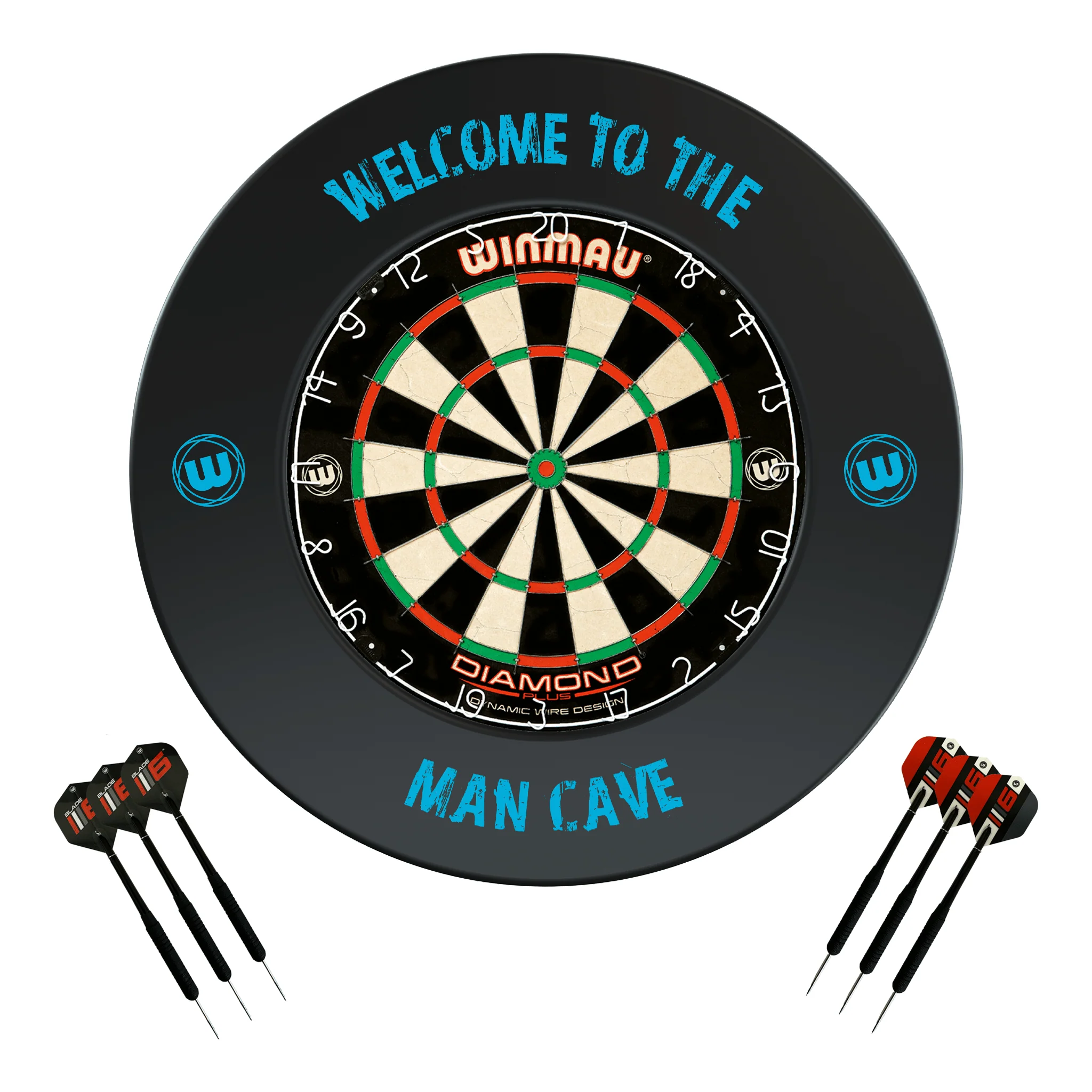 Diamond Plus Dartboard, Surround & Darts - Complete Darts Set - Image 15