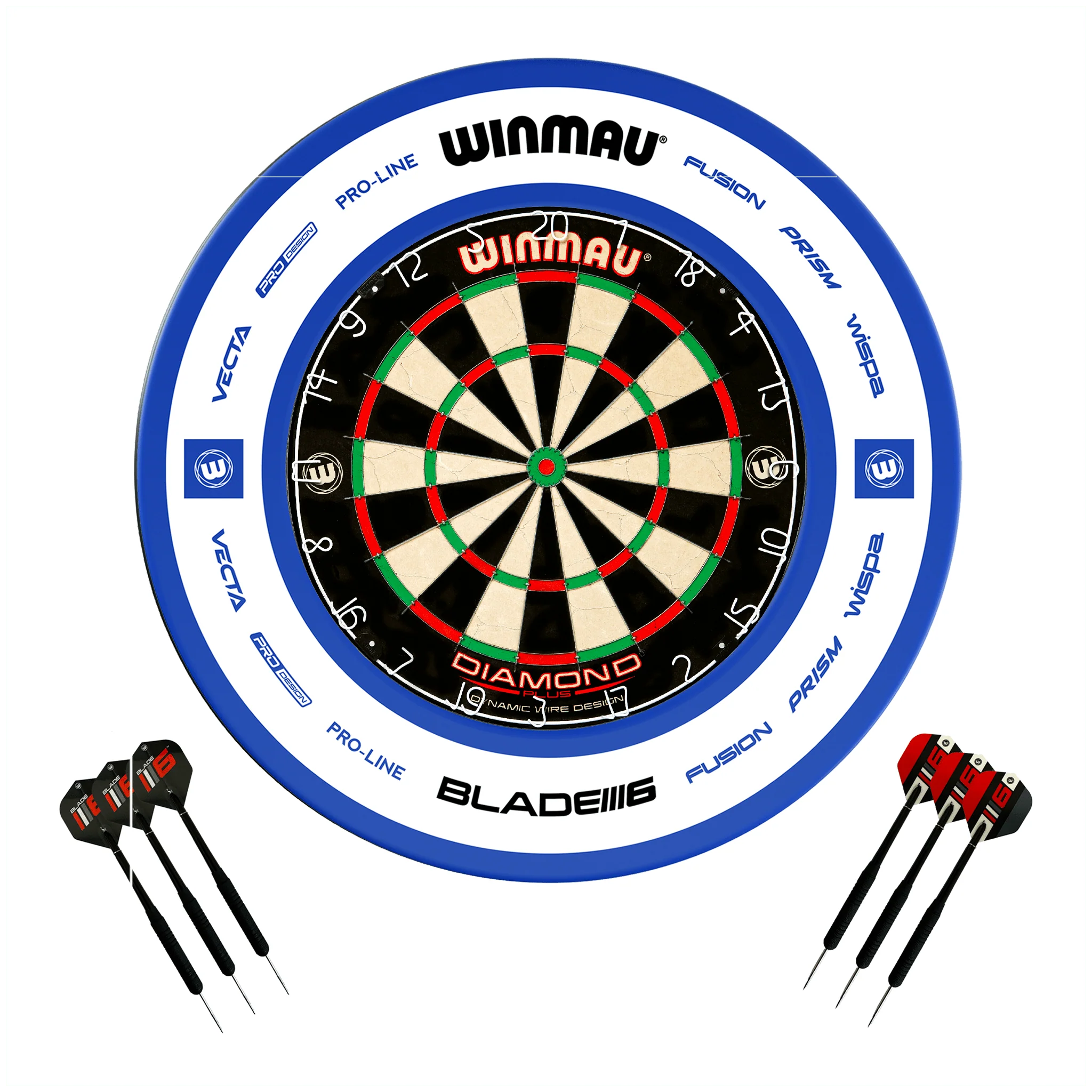 Diamond Plus Dartboard, Surround & Darts - Complete Darts Set - Image 19