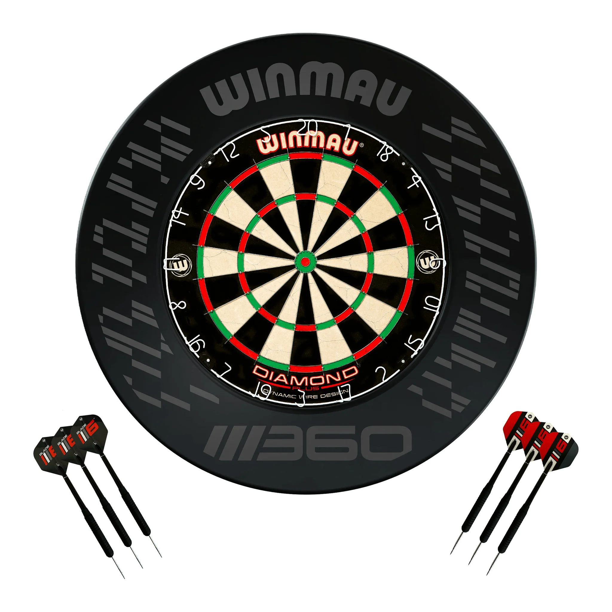 Diamond Plus Dartboard, Surround & Darts - Complete Darts Set - Image 27
