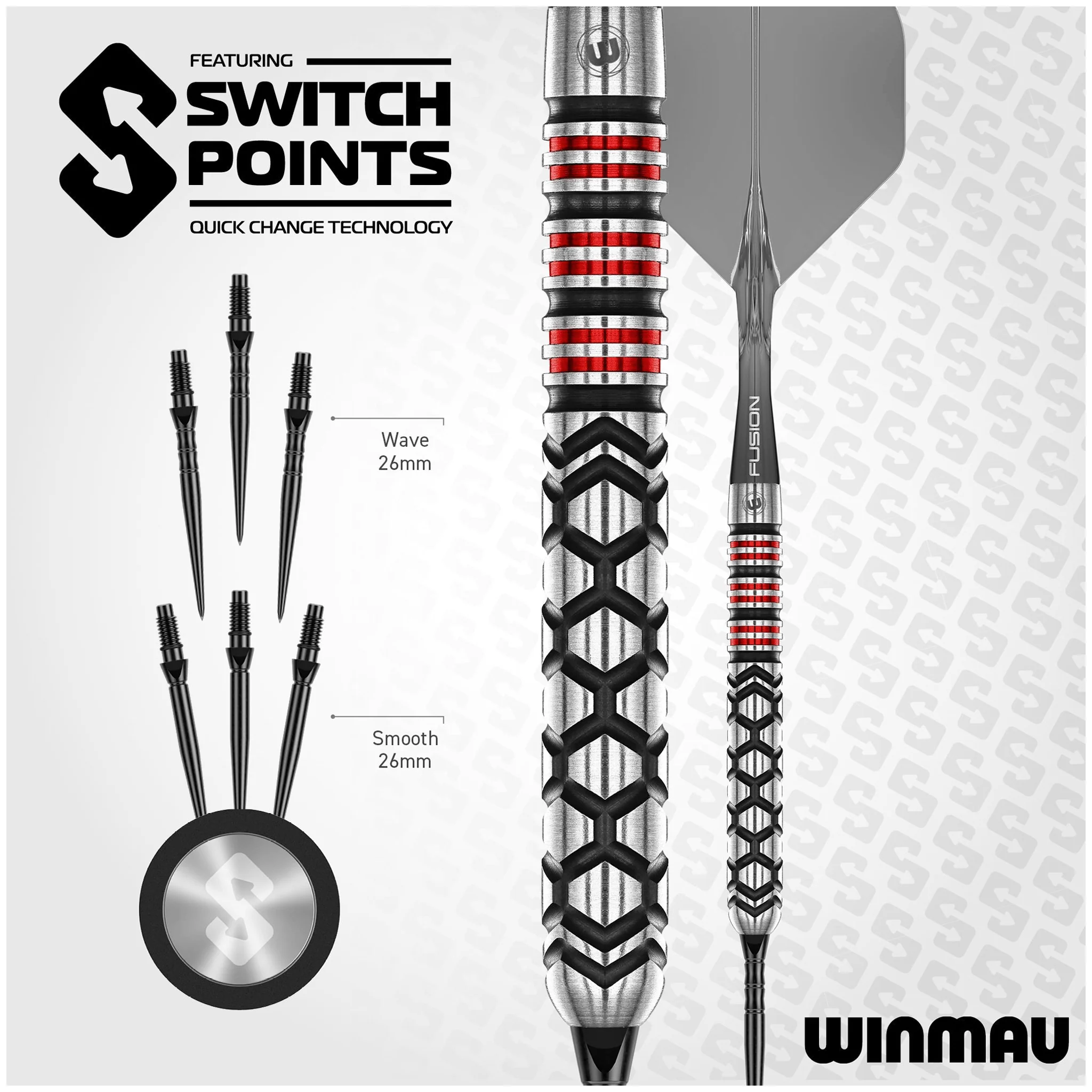 Fornax Parallel Switch Point - 90% Tungsten Steel Tip Darts - Image 5
